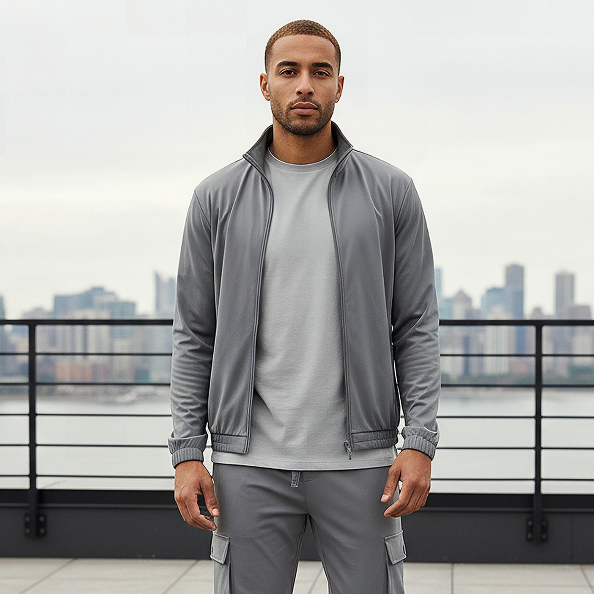 Love Pangolin Men Zip-Through Jacket-men-clothing-jacketsandblazers-jackets-image-1