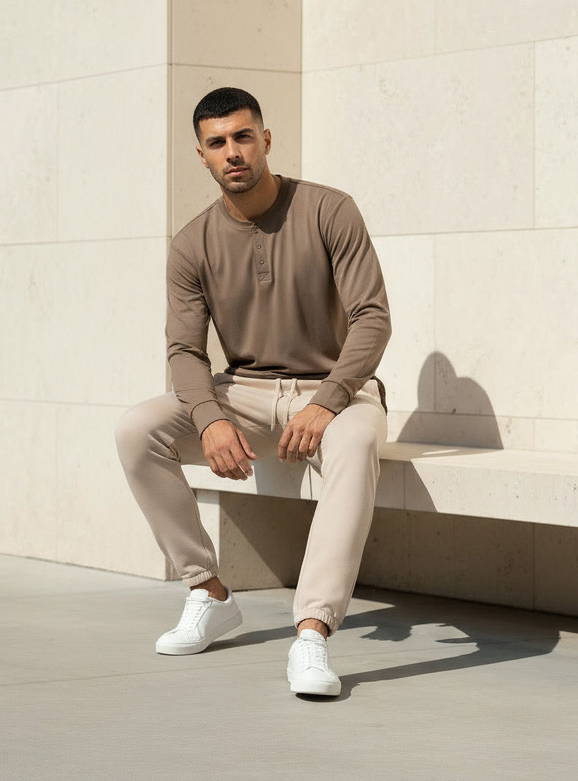 Love Pangolin Men Henley Neck T-shirt-men-clothing-sportswearandactivewear-tshirtsandpolos-image-5