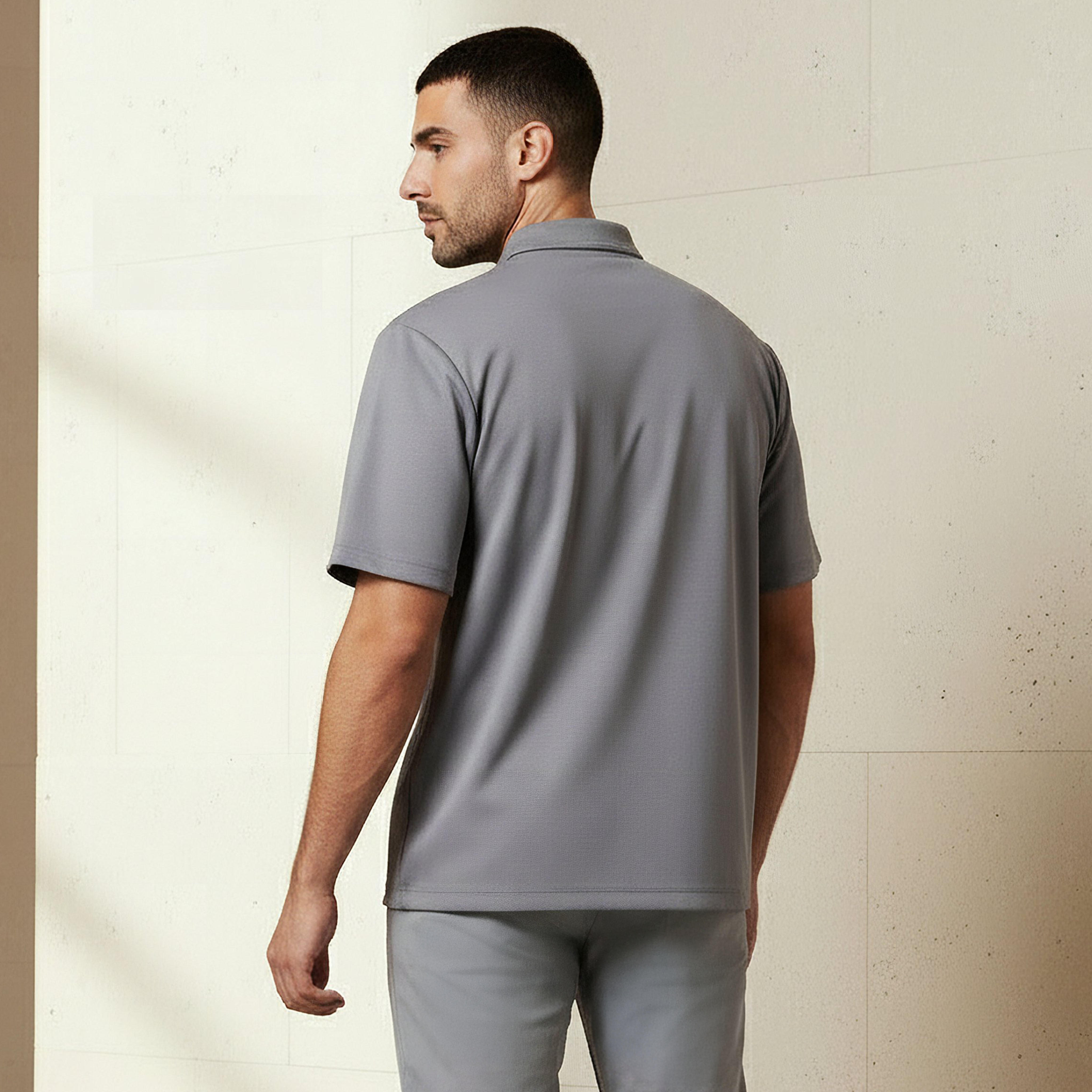Love Pangolin Men Half Zip Polo T-shirt-men-clothing-tshirtsandpolos-polos-image-3