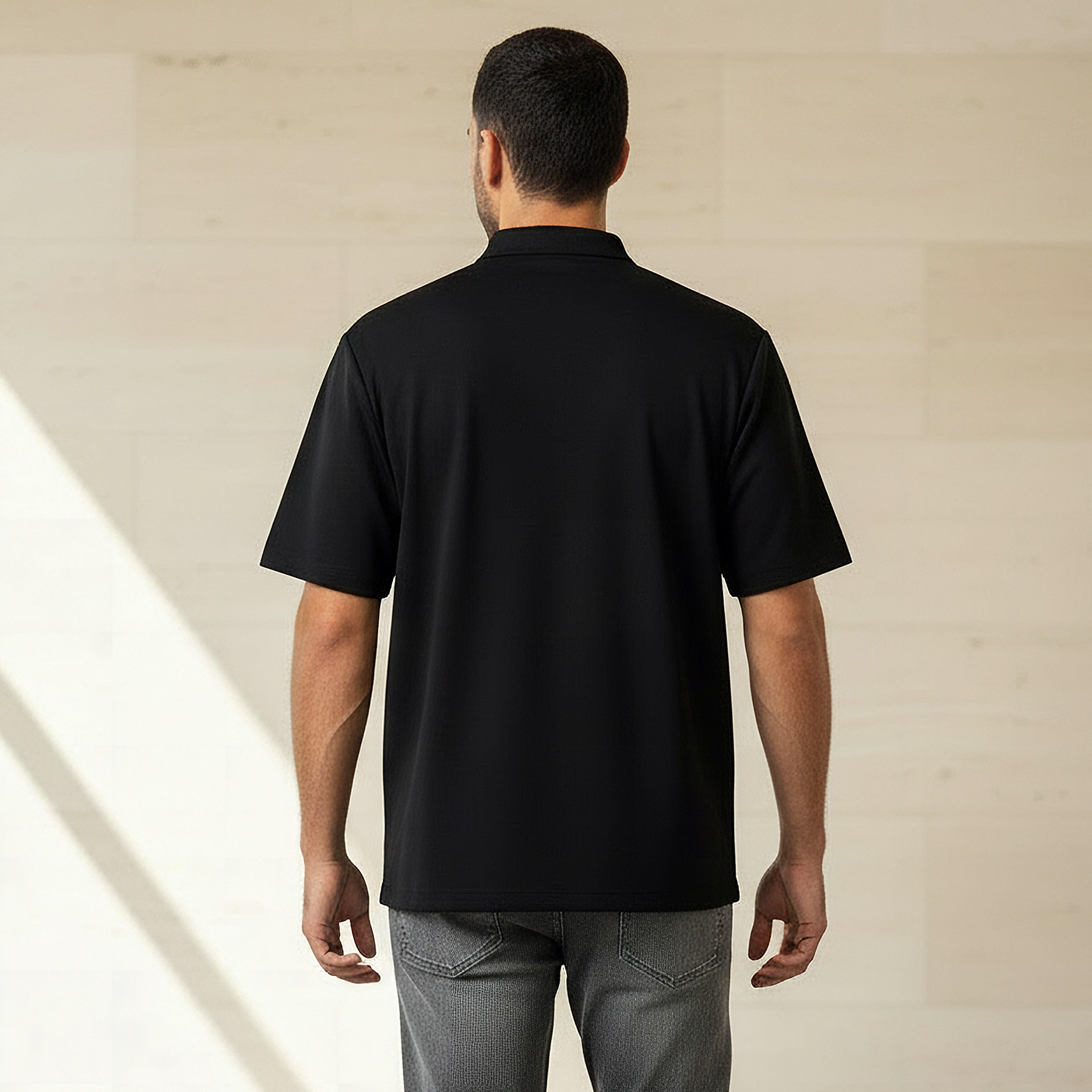 Love Pangolin Men Half Zip Polo T-shirt-men-clothing-tshirtsandpolos-polos-image-3