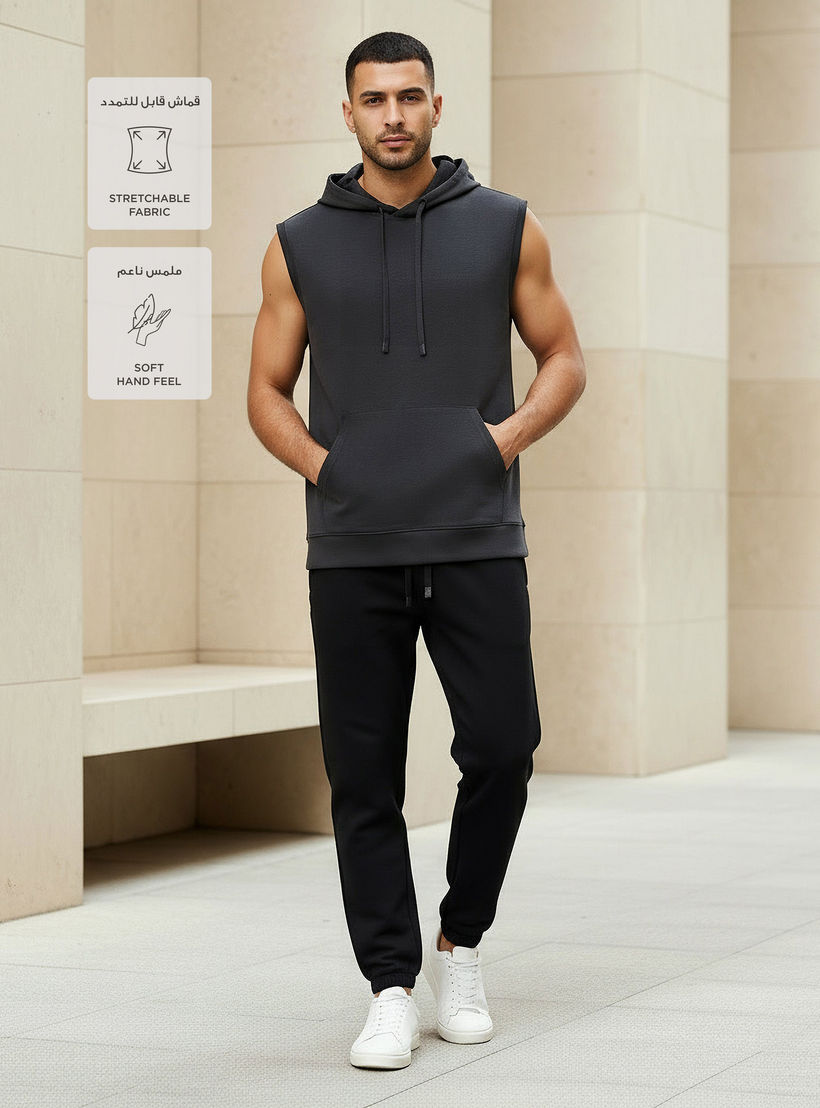 Love Pangolin Men Sleeveless Hoodie-men-winterwear-hoodiesandsweatshirts-image-2