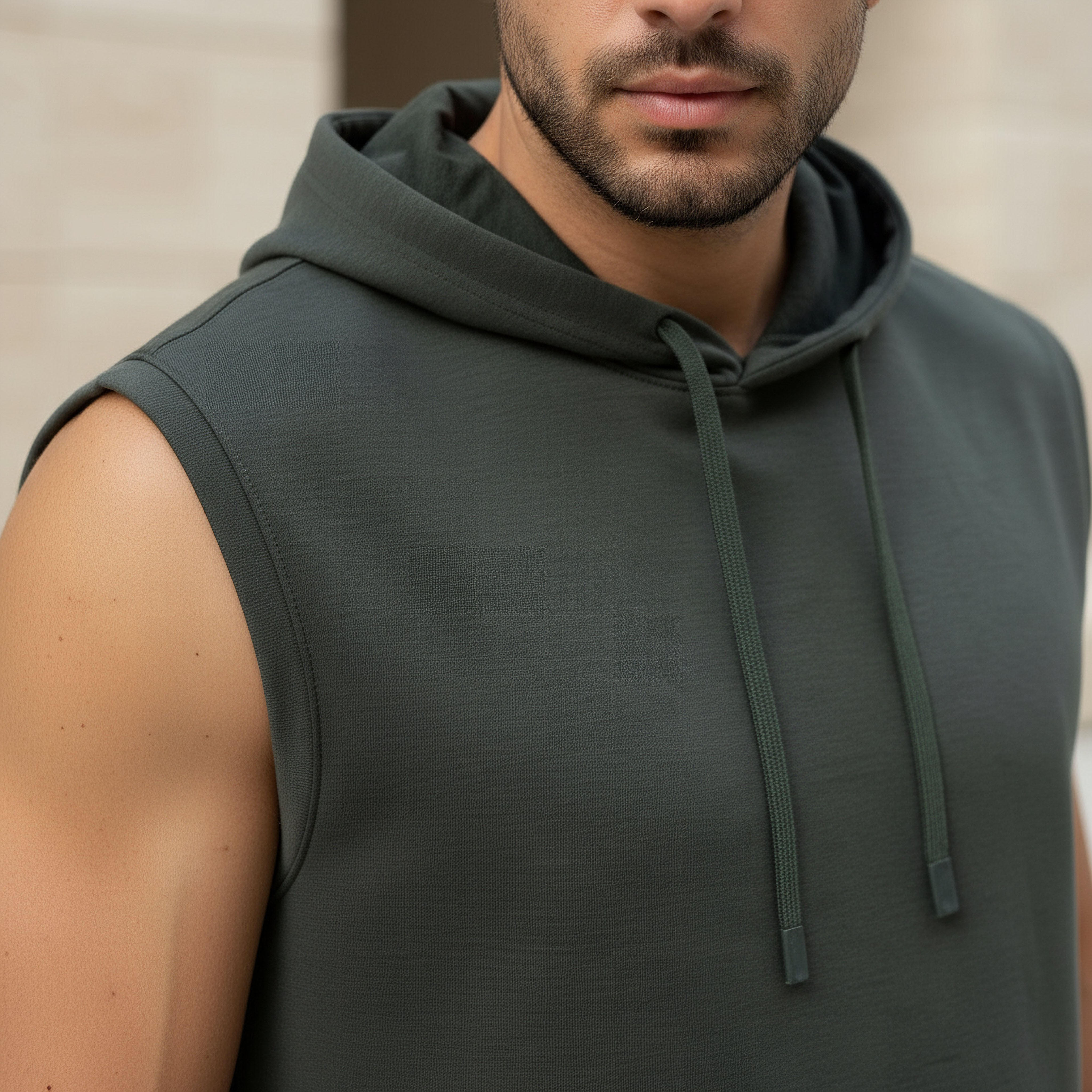 Love Pangolin Men Sleeveless Hoodie-men-winterwear-hoodiesandsweatshirts-image-4