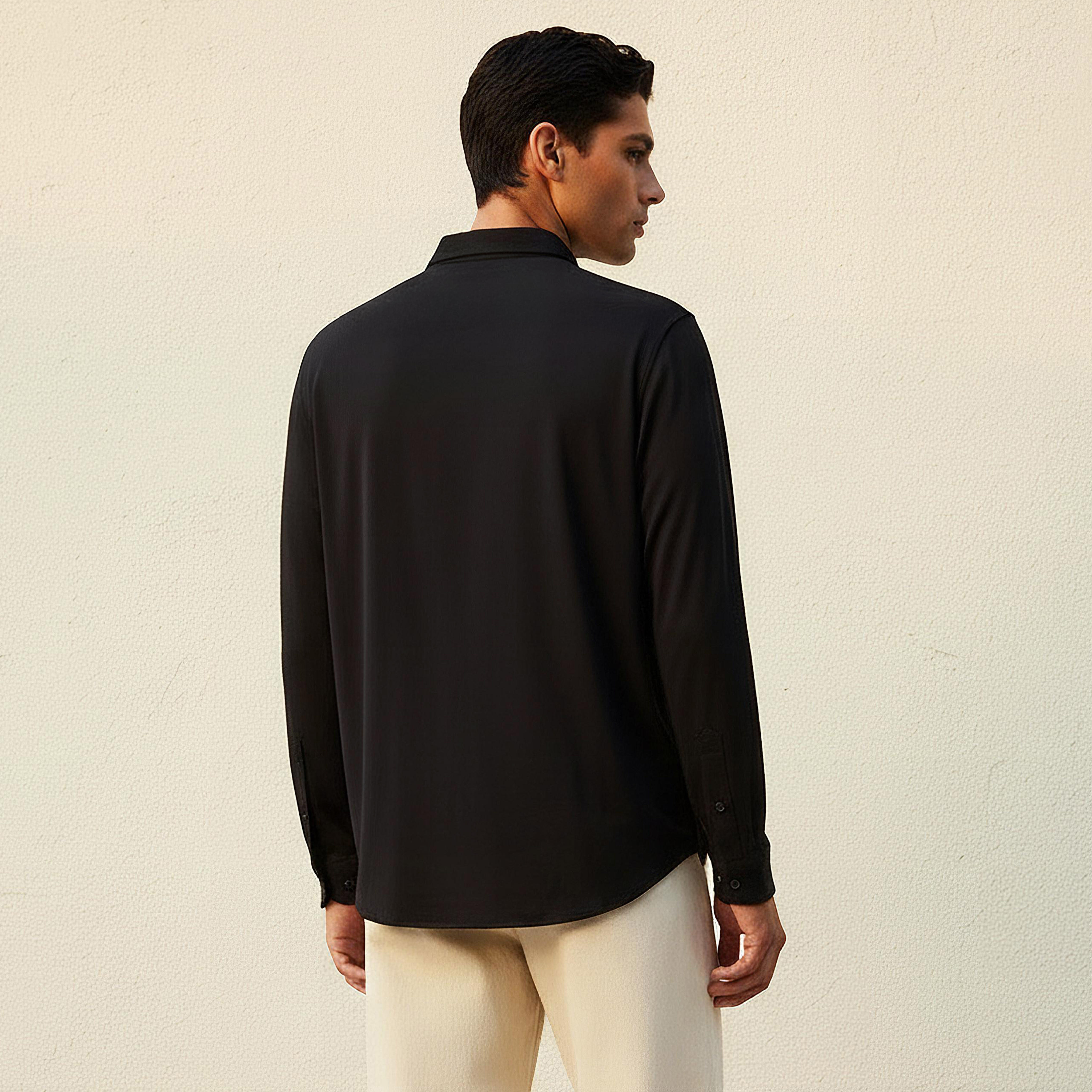 Love Pangolin Men Regular Fit Collared Long Sleeves Shirt-men-clothing-shirts-image-4
