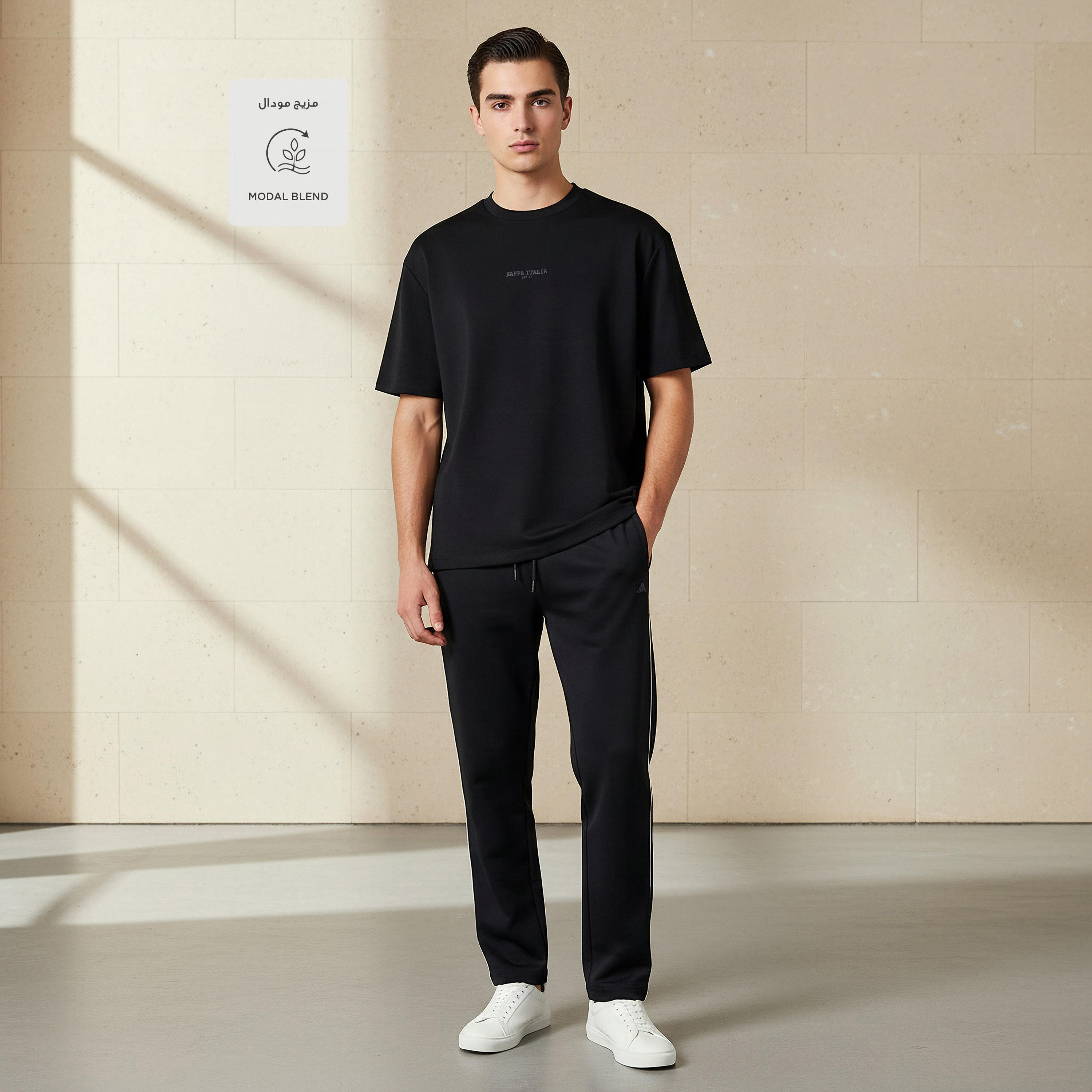 تيشيرت بطبعات شعار للرجال من كابا-men-clothing-sportswearandactivewear-tshirtsandpolos-image-2
