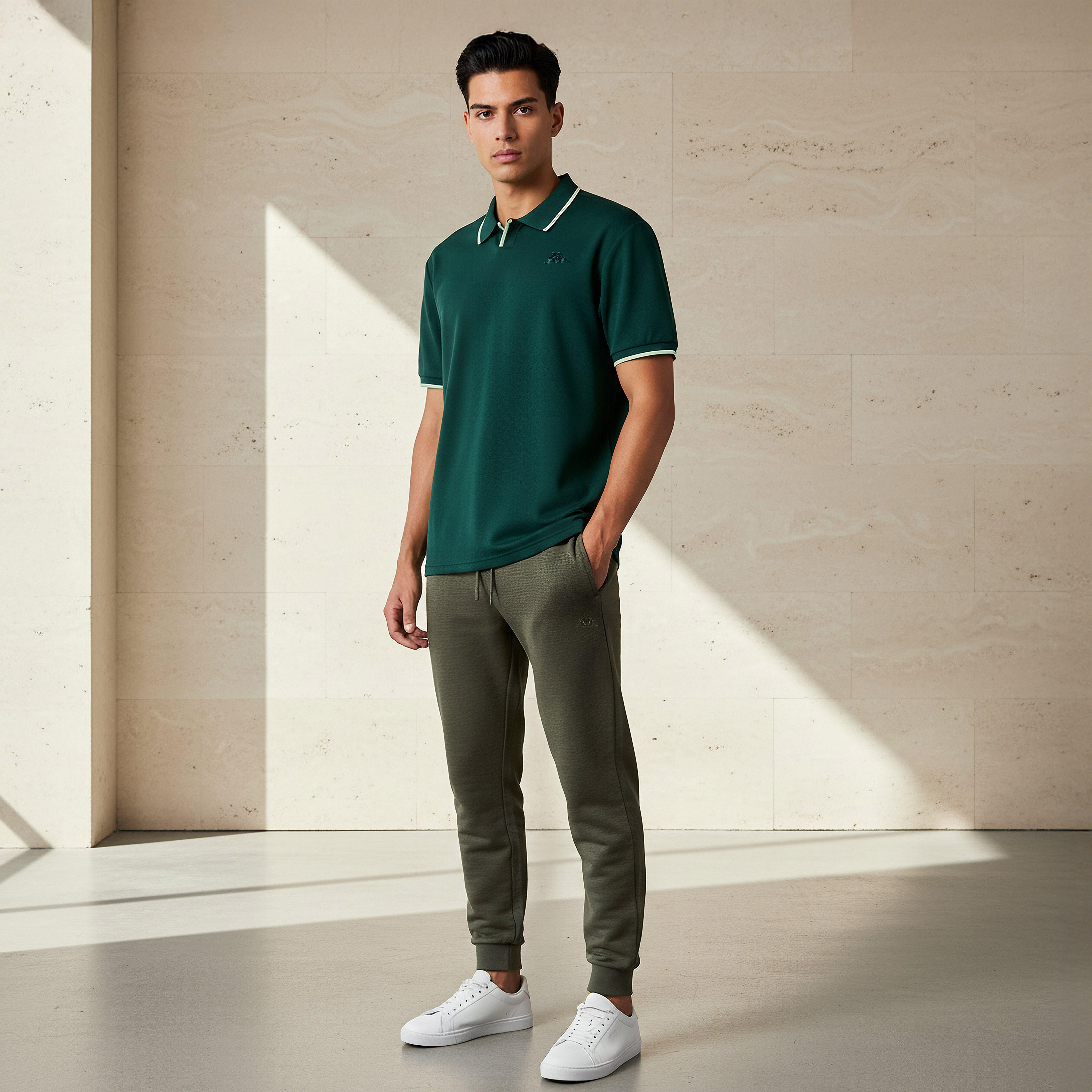 Kappa Men Pique Detail Polo T-shirt-men-clothing-sportswearandactivewear-tshirtsandpolos-image-2