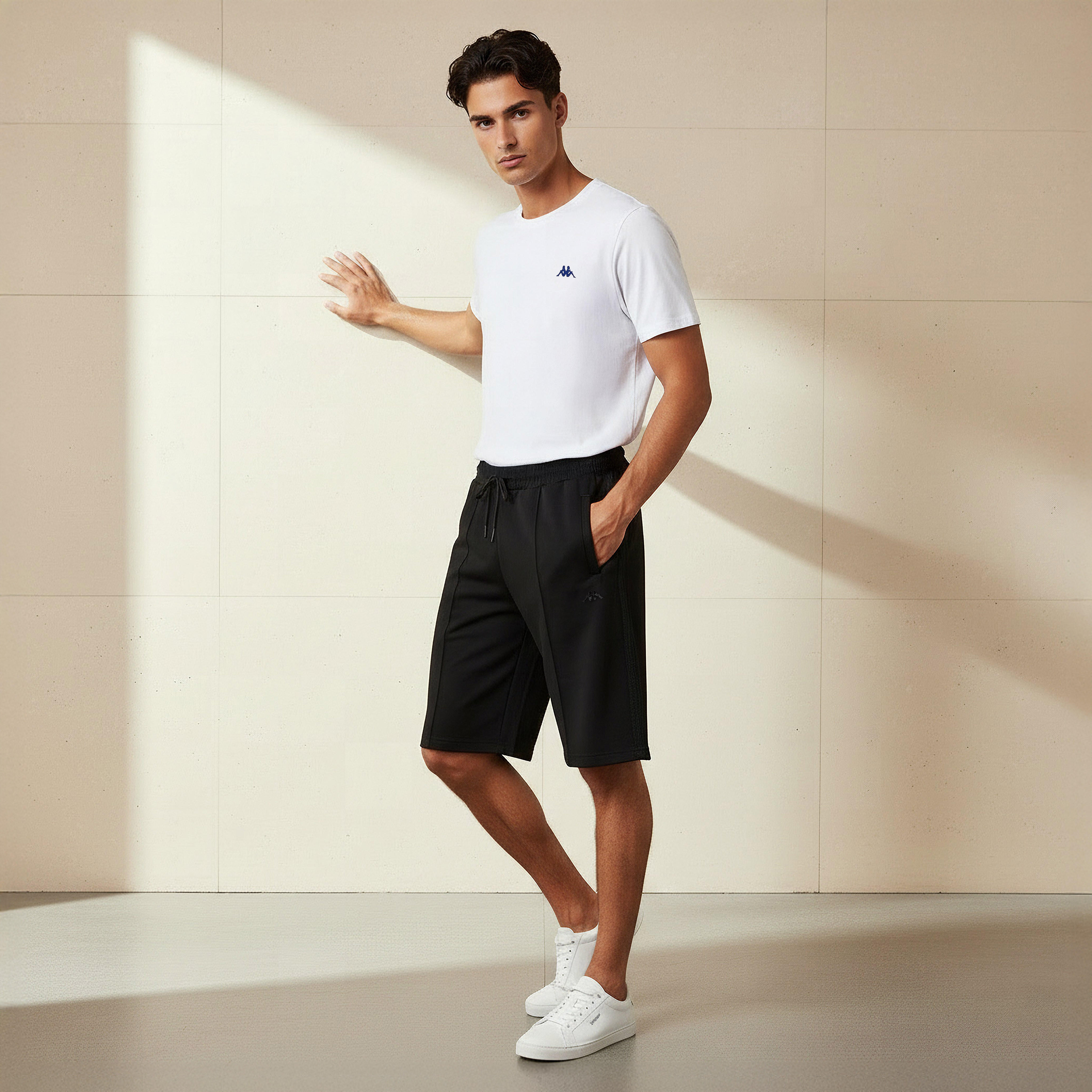 شورت برباط على الخصر للرجال من كابا-men-clothing-bottoms-shorts-image-3