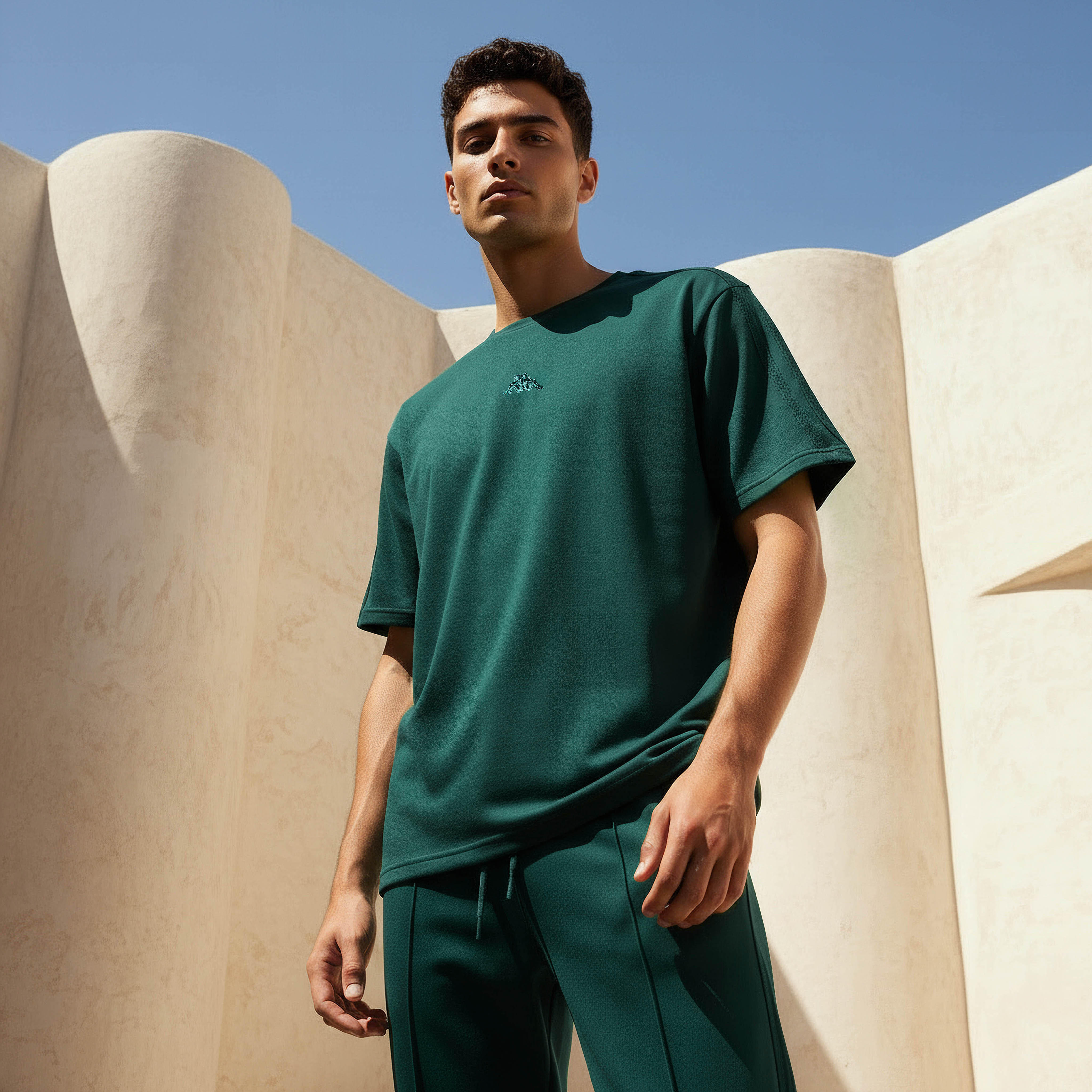 Kappa Men 2-Way Stretch Pique T-shirt-men-clothing-sportswearandactivewear-tshirtsandpolos-image-1