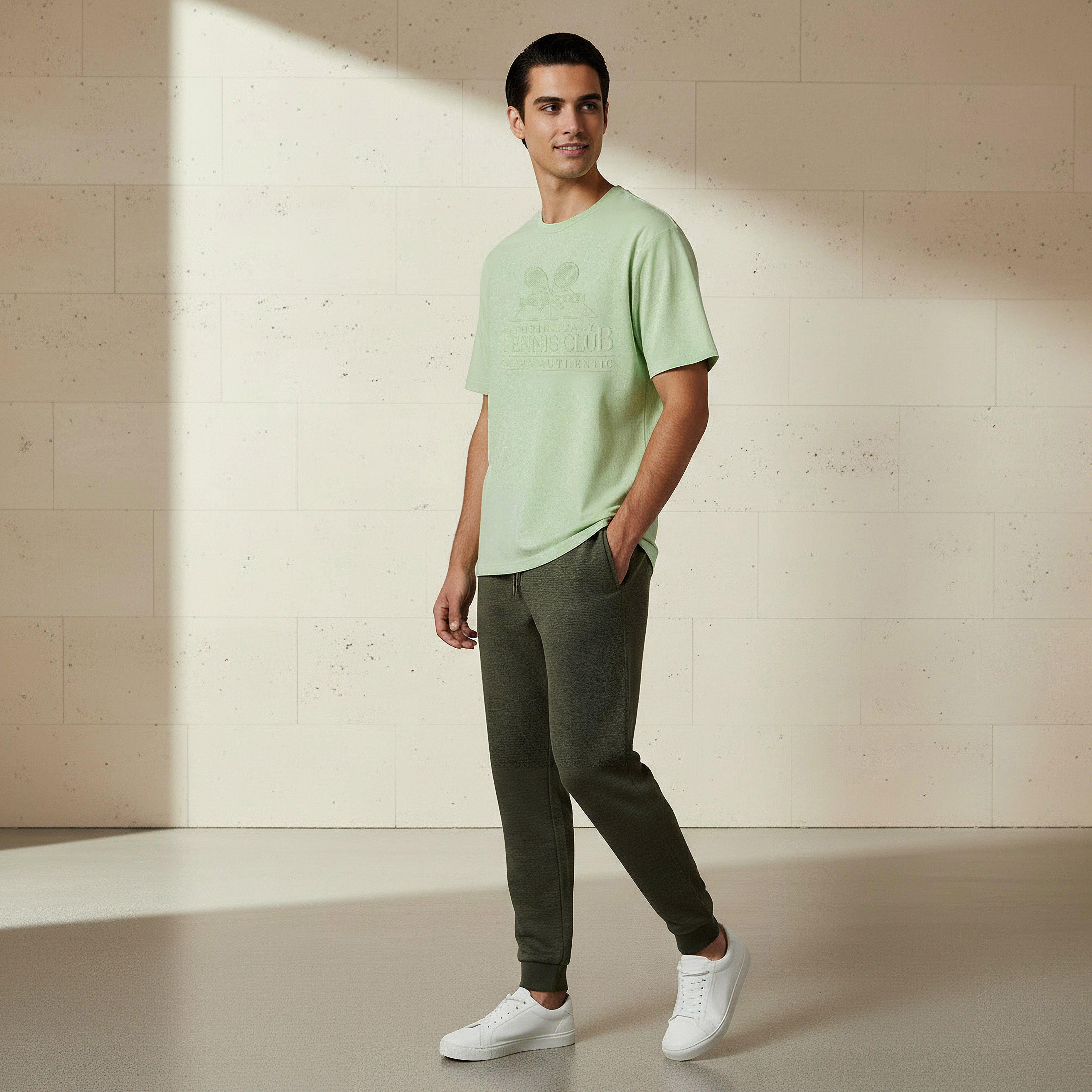 Kappa Men Embossed T-shirt-men-clothing-sportswearandactivewear-tshirtsandpolos-image-2