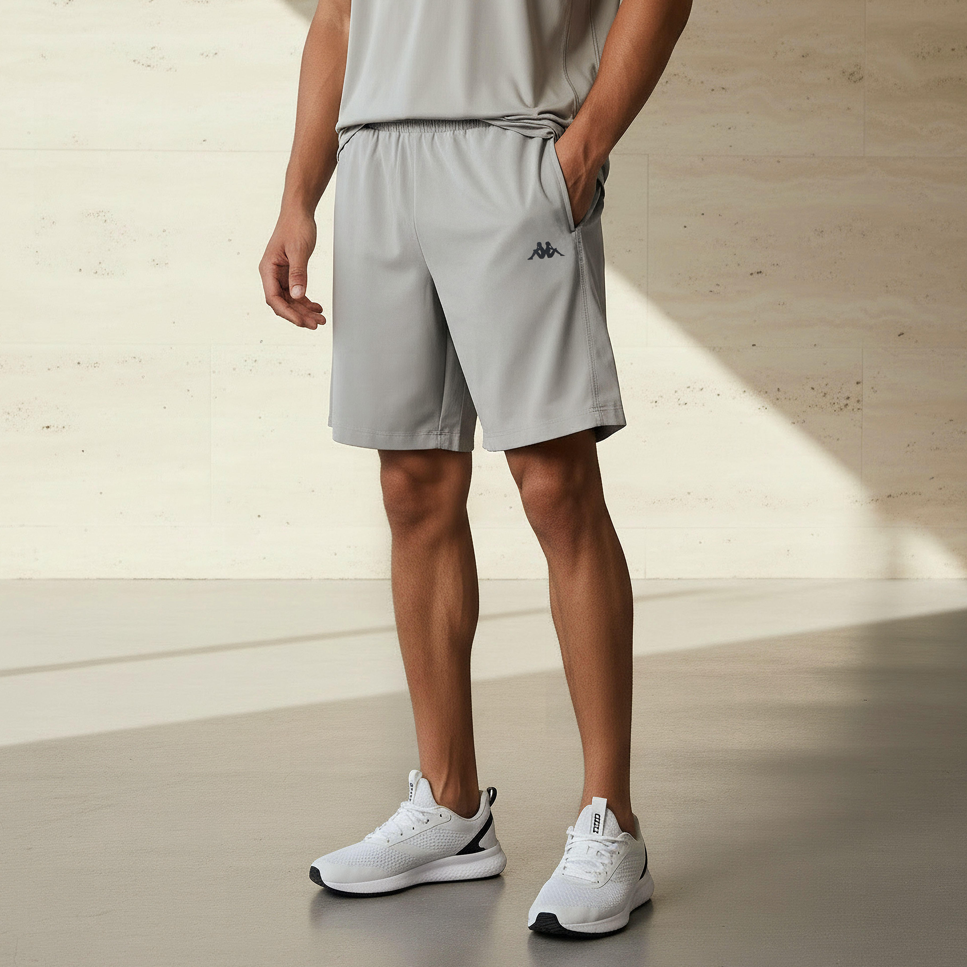 شورت مزدوج بطبعات شعار-men-clothing-bottoms-shorts-image-1