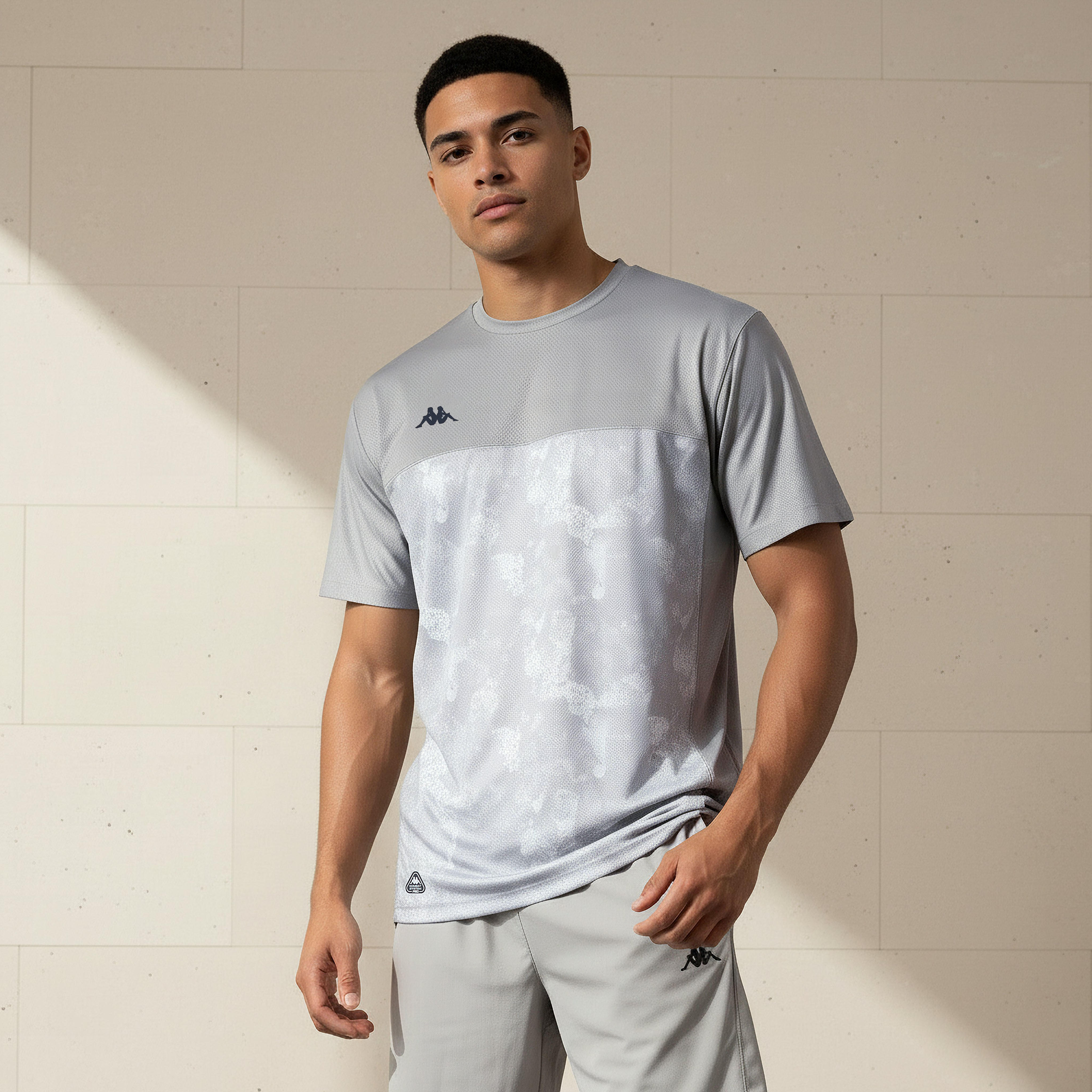 Kappa Men Logo Print T-shirt-men-clothing-sportswearandactivewear-tshirtsandpolos-image-1