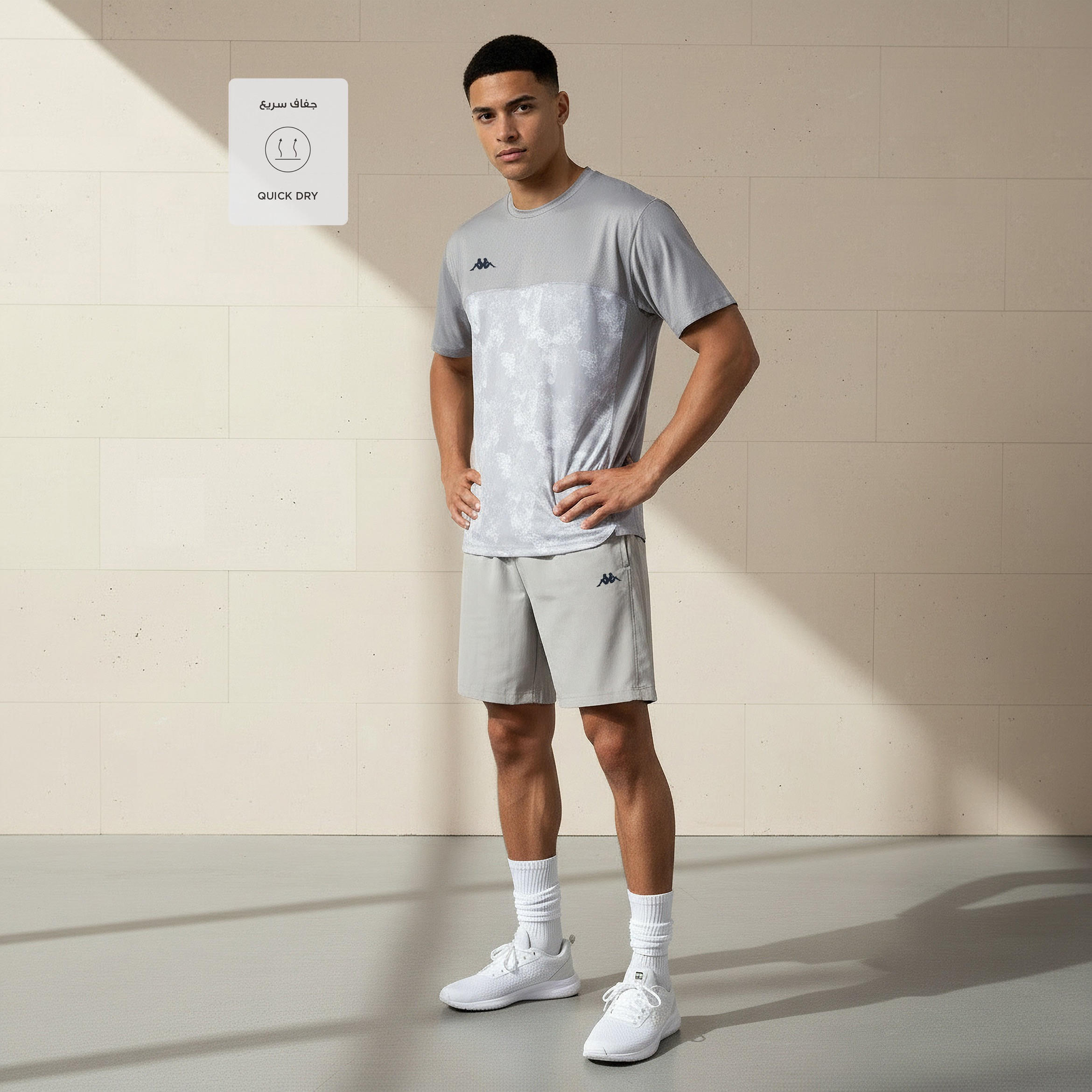 Kappa Men Logo Print T-shirt-men-clothing-sportswearandactivewear-tshirtsandpolos-image-2