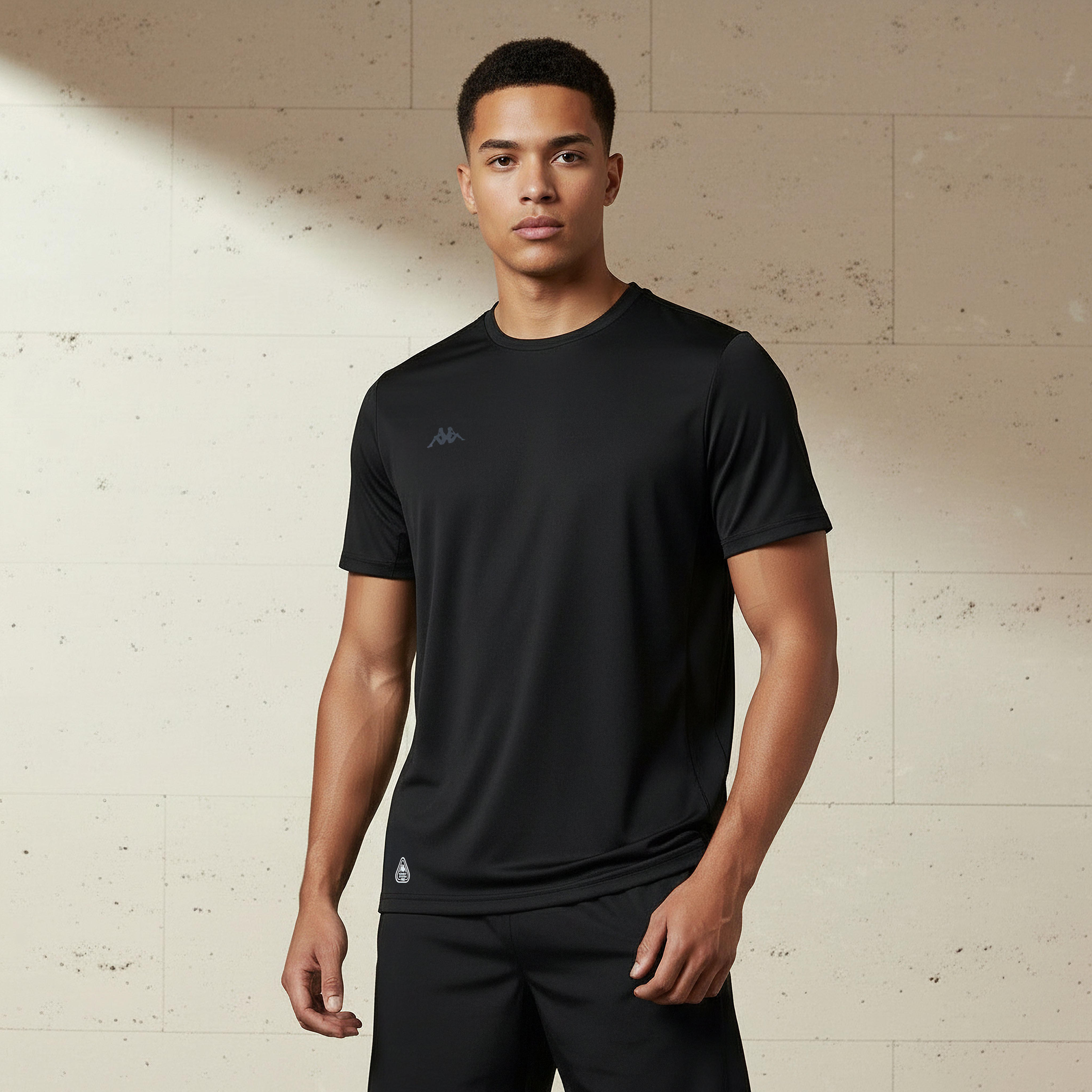 Kappa Men Logo Print Performance T-shirt-men-clothing-sportswearandactivewear-tshirtsandpolos-image-1