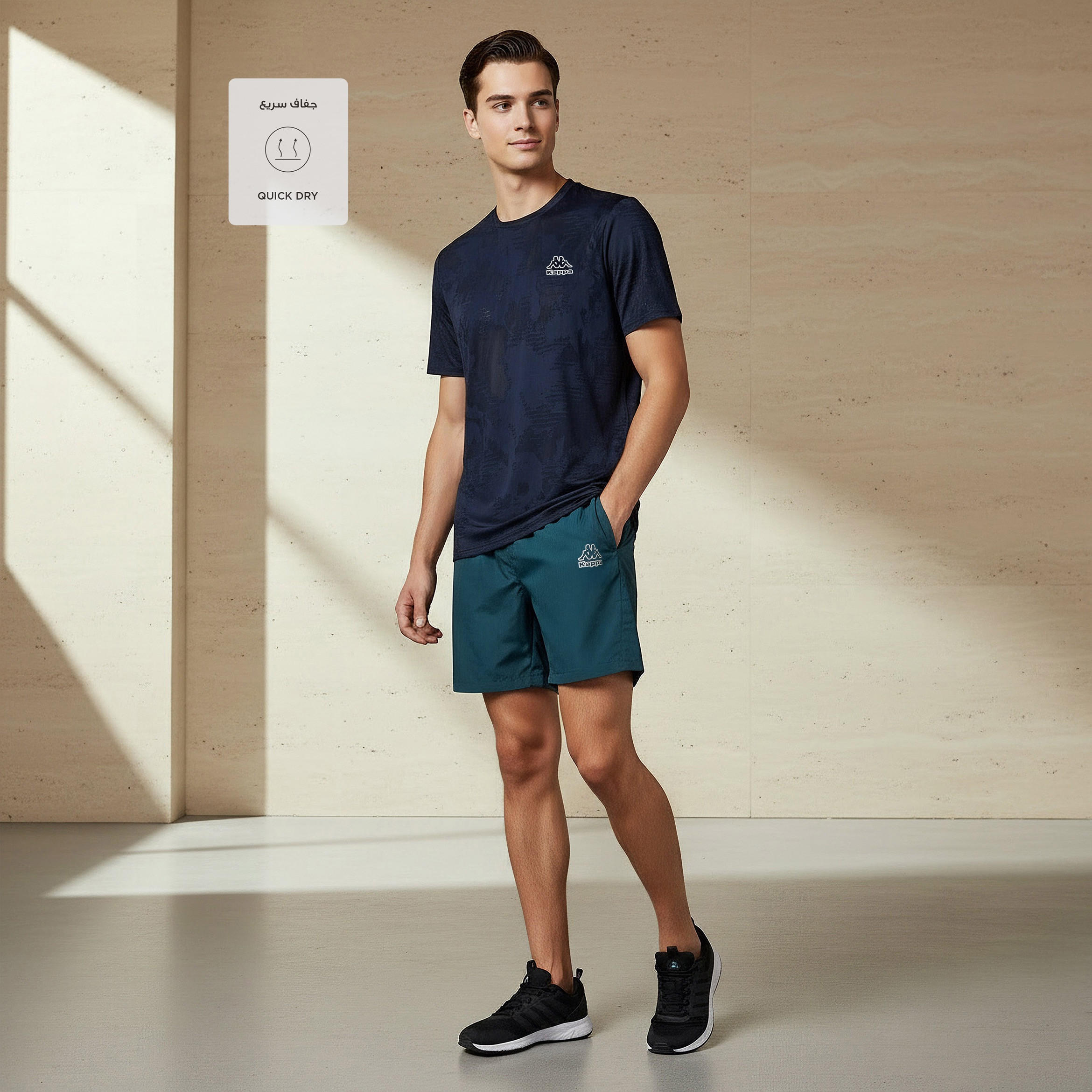 Kappa Men 2 Way Stretch T-shirt-men-clothing-sportswearandactivewear-tshirtsandpolos-image-2