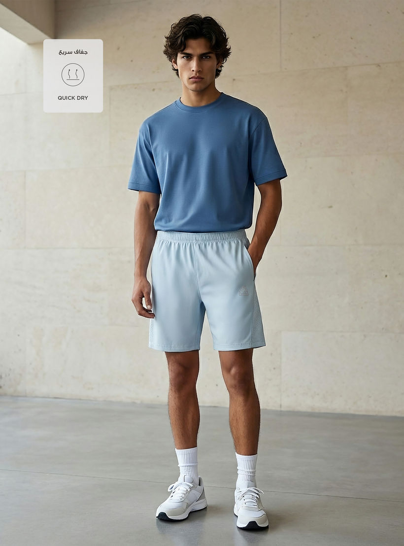 Kappa Men Elasticated Waist Shorts-men-clothing-bottoms-shorts-image-2