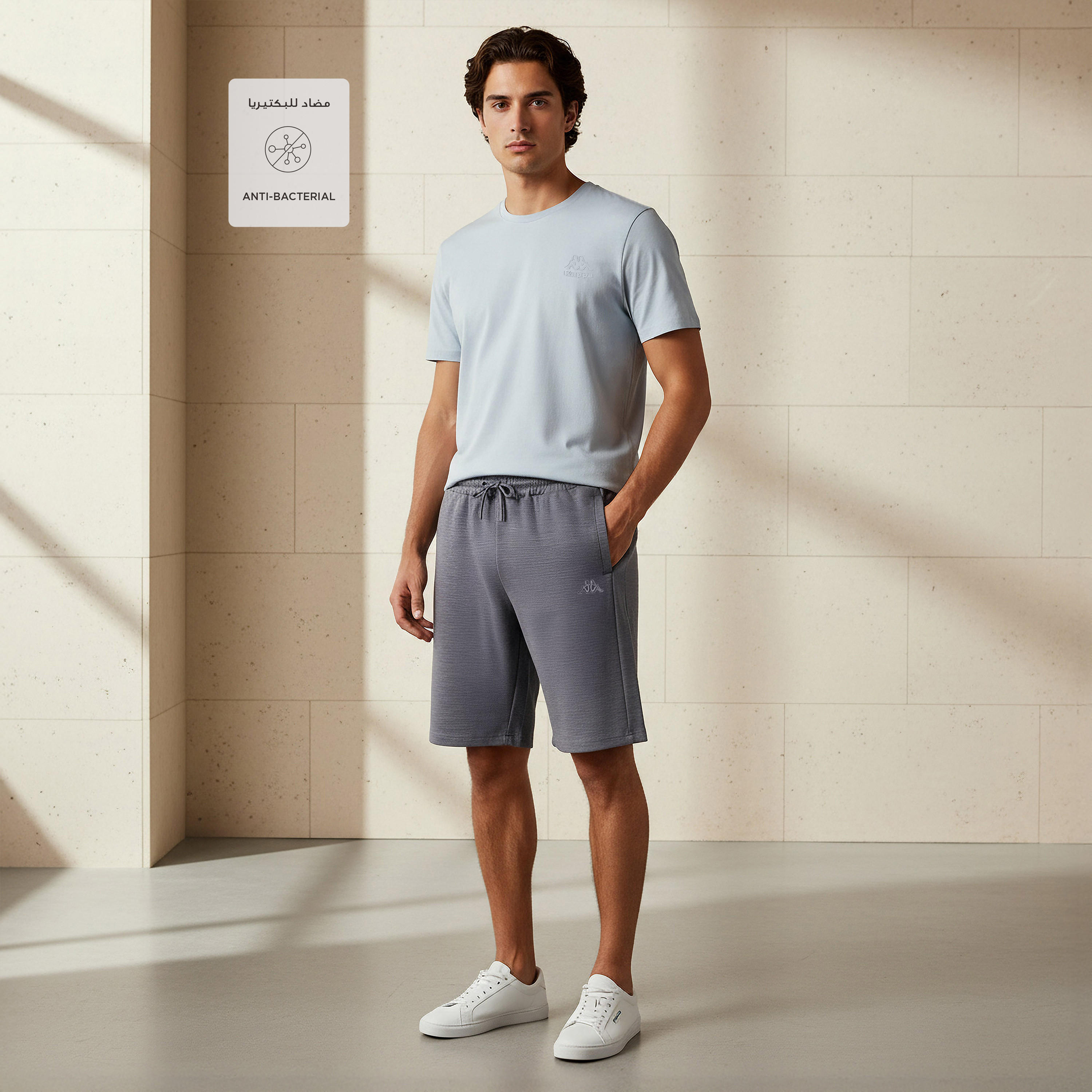 Kappa Men Drawstring Waist Shorts-men-clothing-bottoms-shorts-image-2