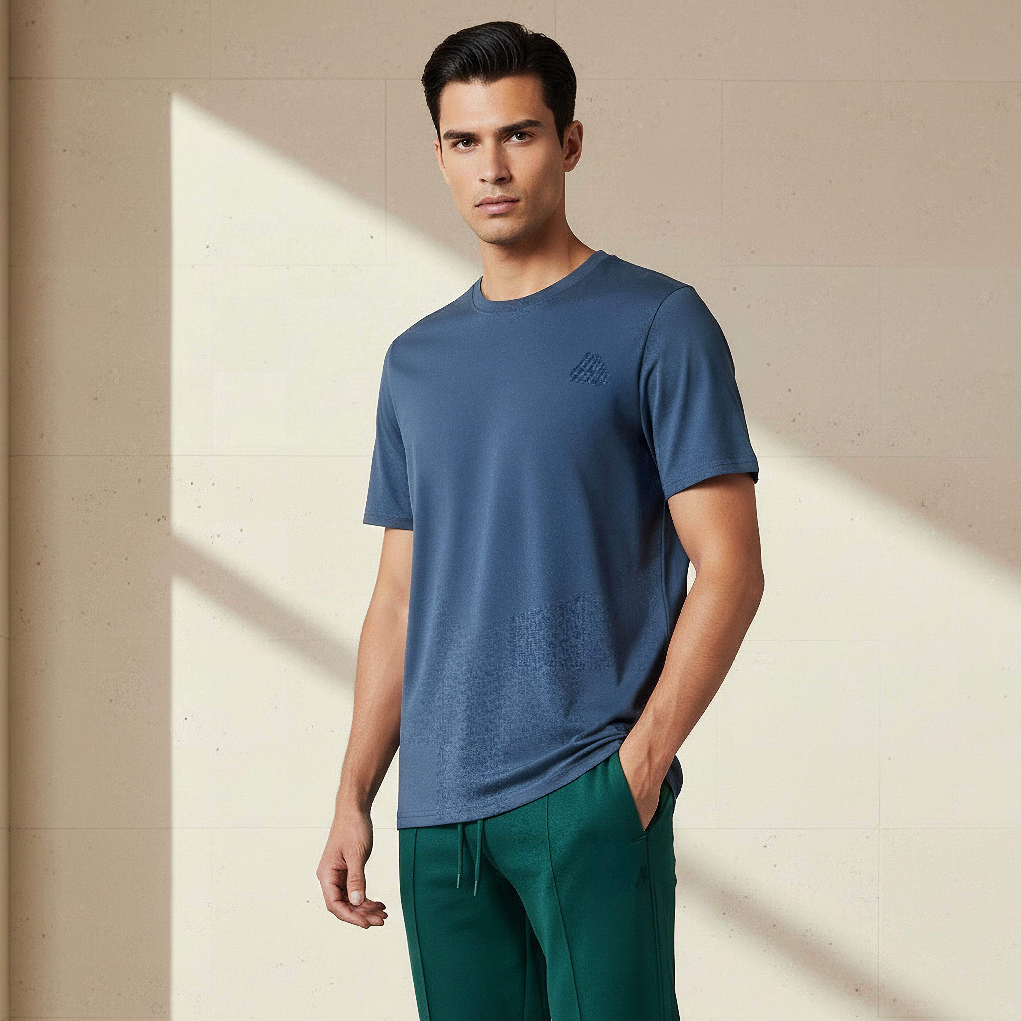 Kappa Men Logo Print T-shirt-men-clothing-sportswearandactivewear-tshirtsandpolos-image-1