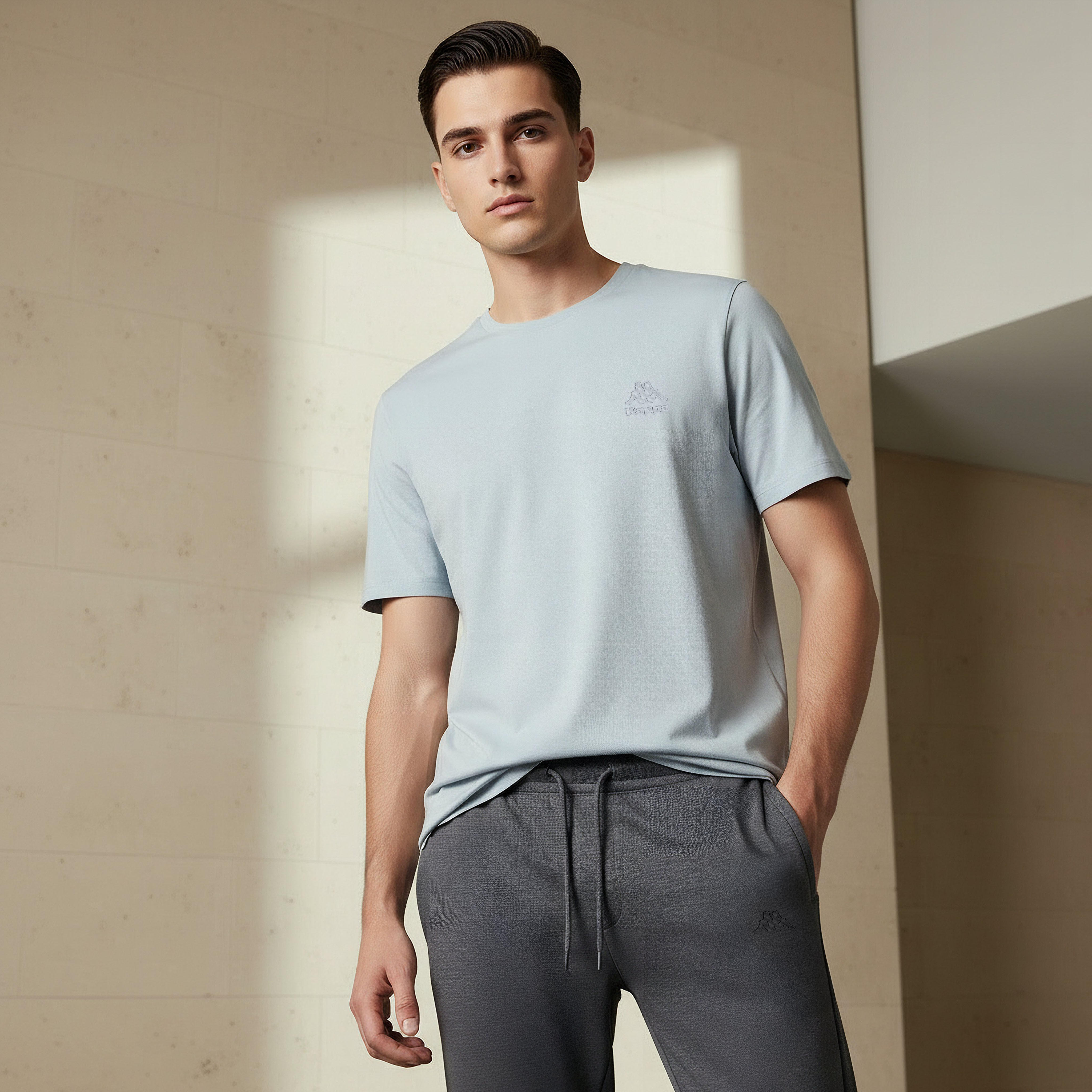 Kappa Men Logo Print T-shirt-men-clothing-sportswearandactivewear-tshirtsandpolos-image-1