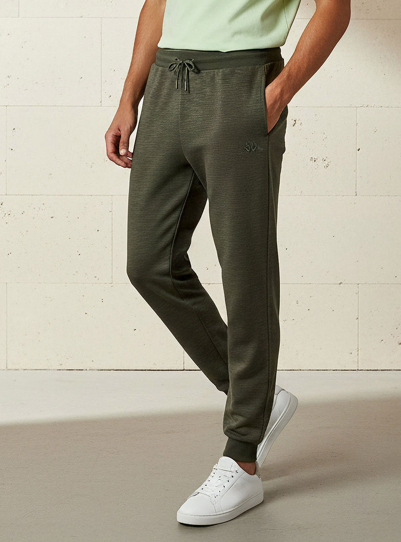 Men Regular Fit Joggers with Drawstring Waist-men-clothing-sportswearandactivewear-bottoms-joggers-image-1