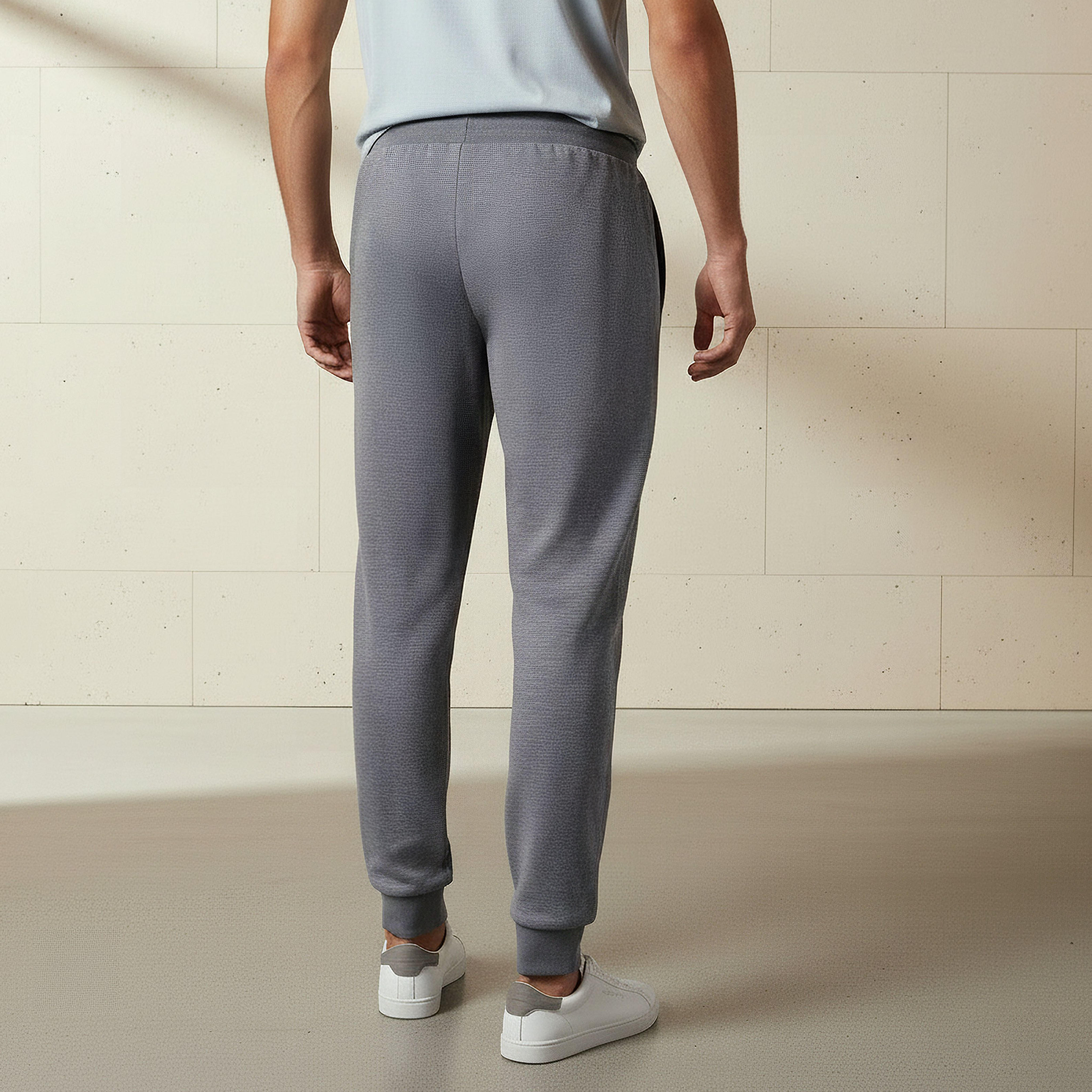 Men Regular Fit Joggers with Drawstring Waist-men-clothing-sportswearandactivewear-bottoms-joggers-image-4