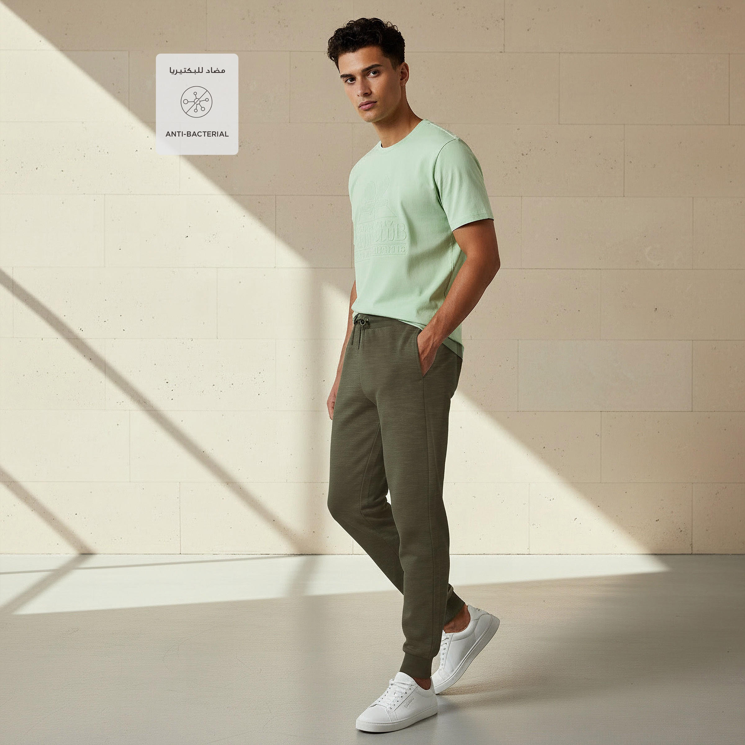 Men Regular Fit Joggers with Drawstring Waist-men-clothing-sportswearandactivewear-bottoms-joggers-image-3