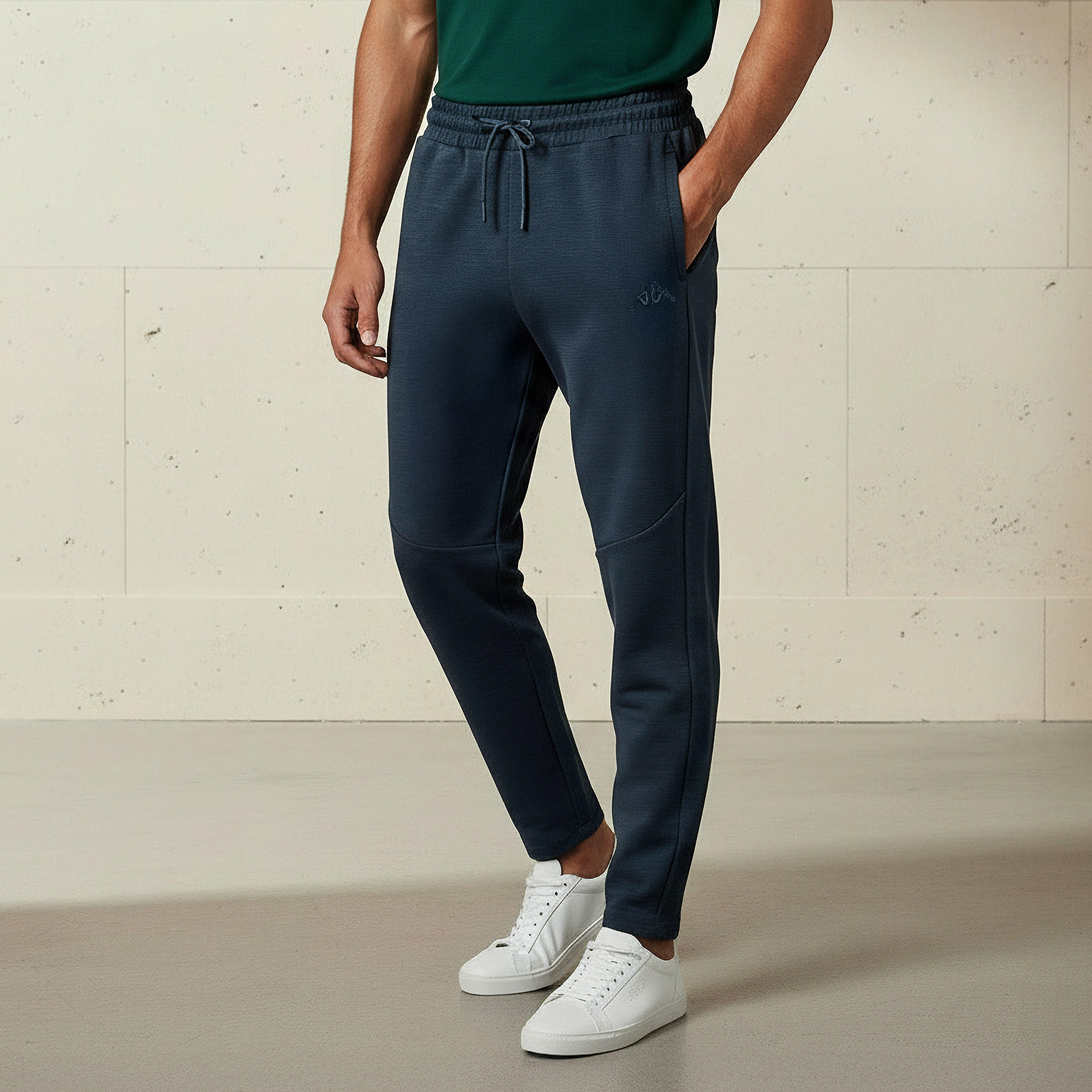 بنطلون رياضي بقصّة عادية وخصر برباط للرجال-men-clothing-sportswearandactivewear-bottoms-joggers-image-4