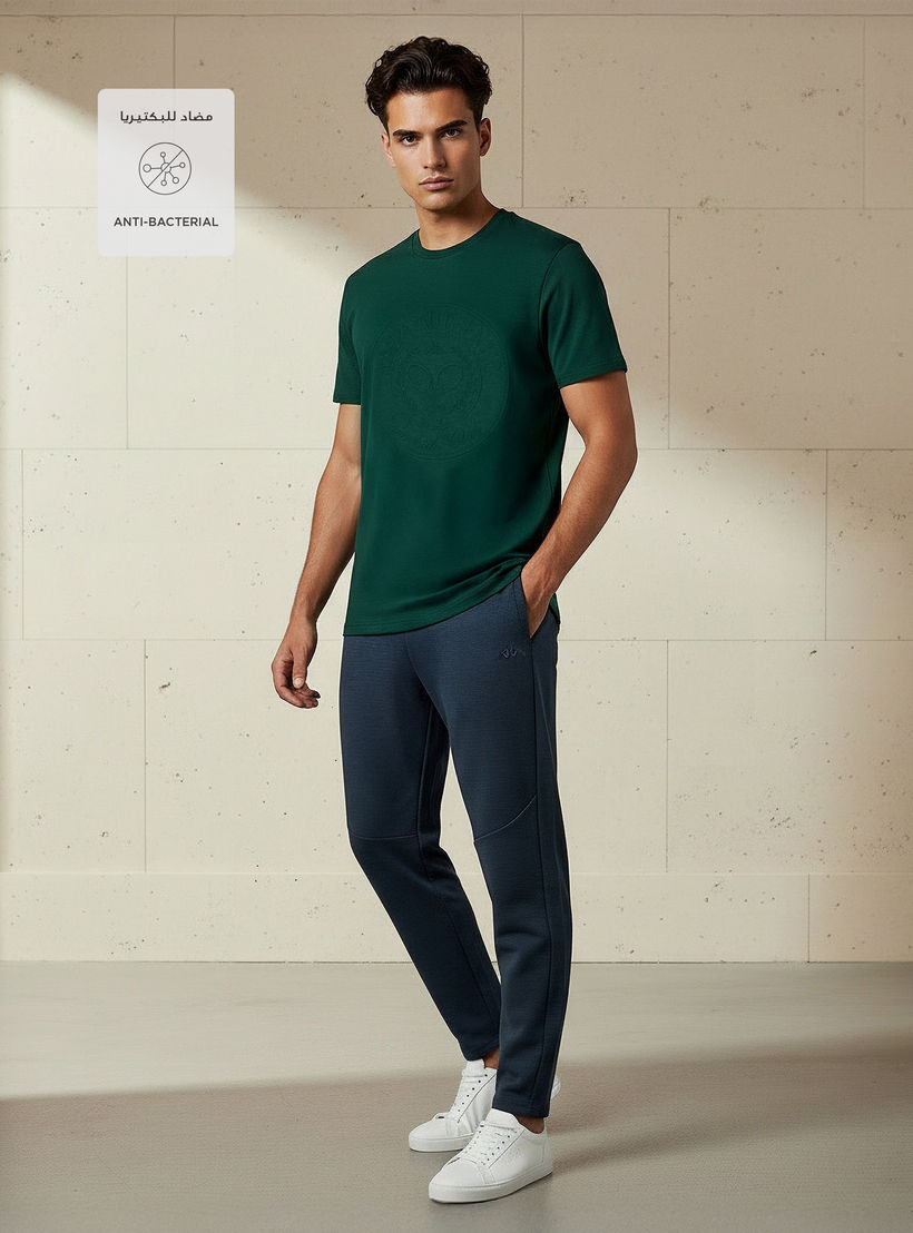 بنطلون رياضي بقصّة عادية وخصر برباط للرجال-men-clothing-sportswearandactivewear-bottoms-joggers-image-3