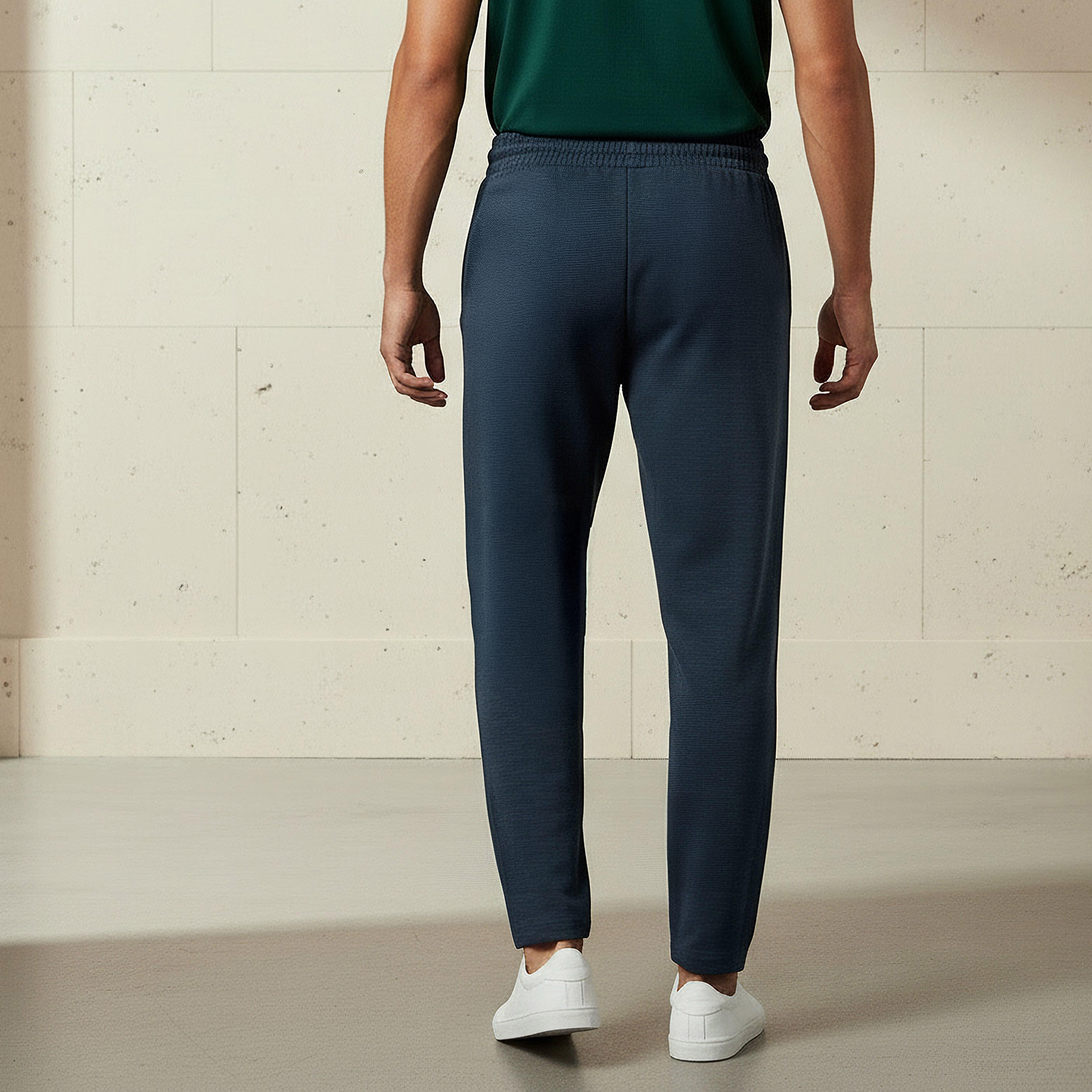 بنطلون رياضي بقصّة عادية وخصر برباط للرجال-men-clothing-sportswearandactivewear-bottoms-joggers-image-2