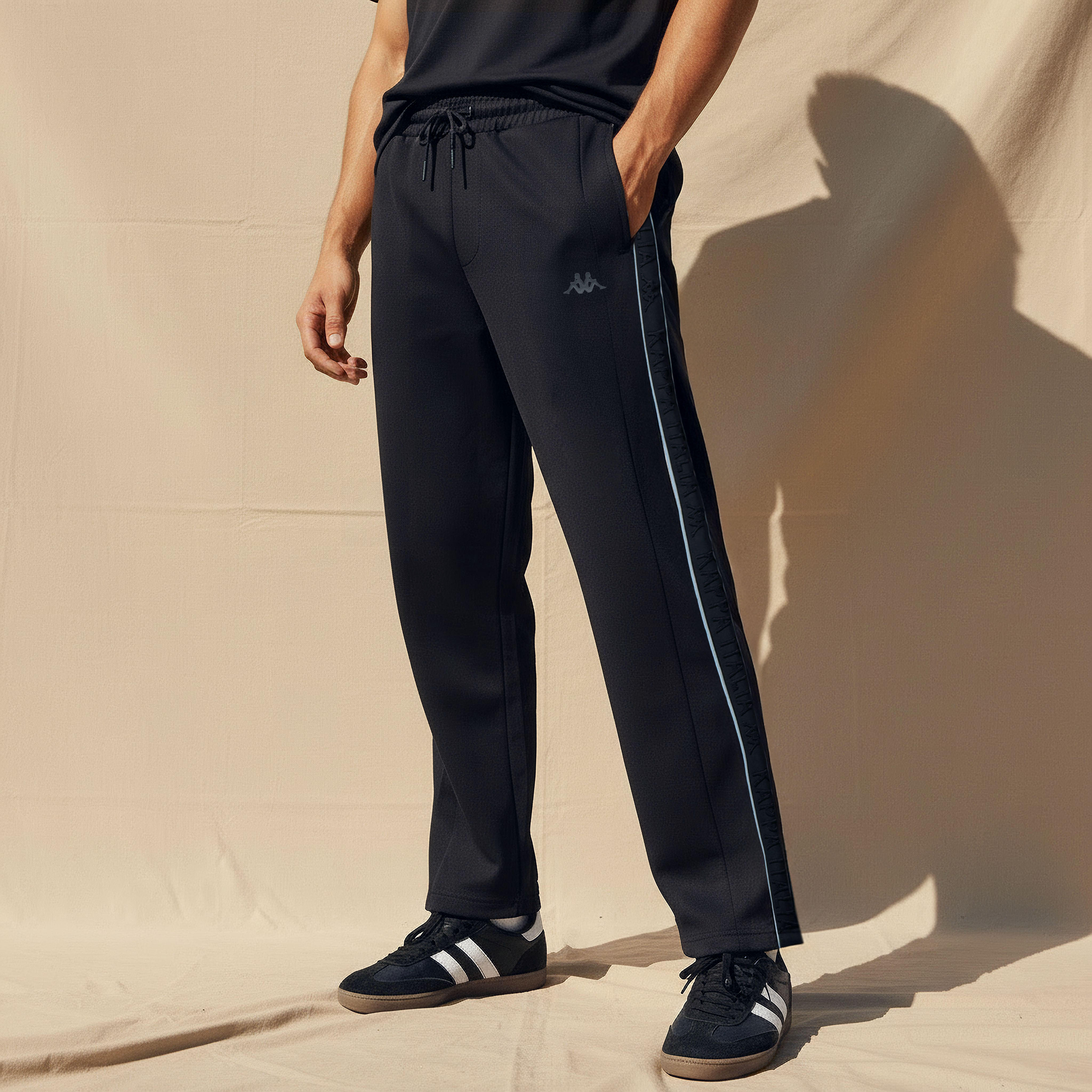 Kappa Men Pique Tape Detail Joggers-men-clothing-sportswearandactivewear-tracksuits-image-1