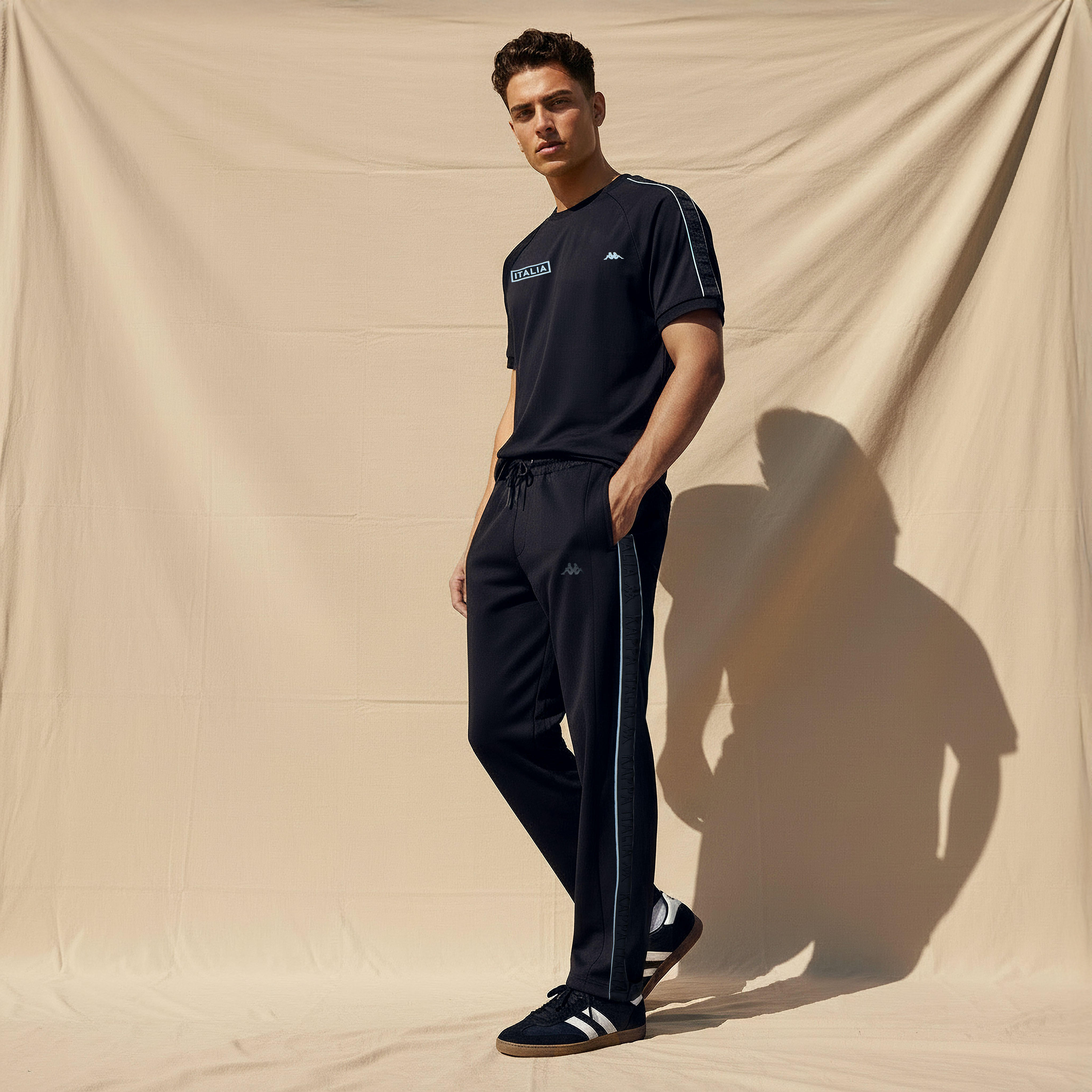 Kappa Men Pique Tape Detail Joggers-men-clothing-sportswearandactivewear-tracksuits-image-3
