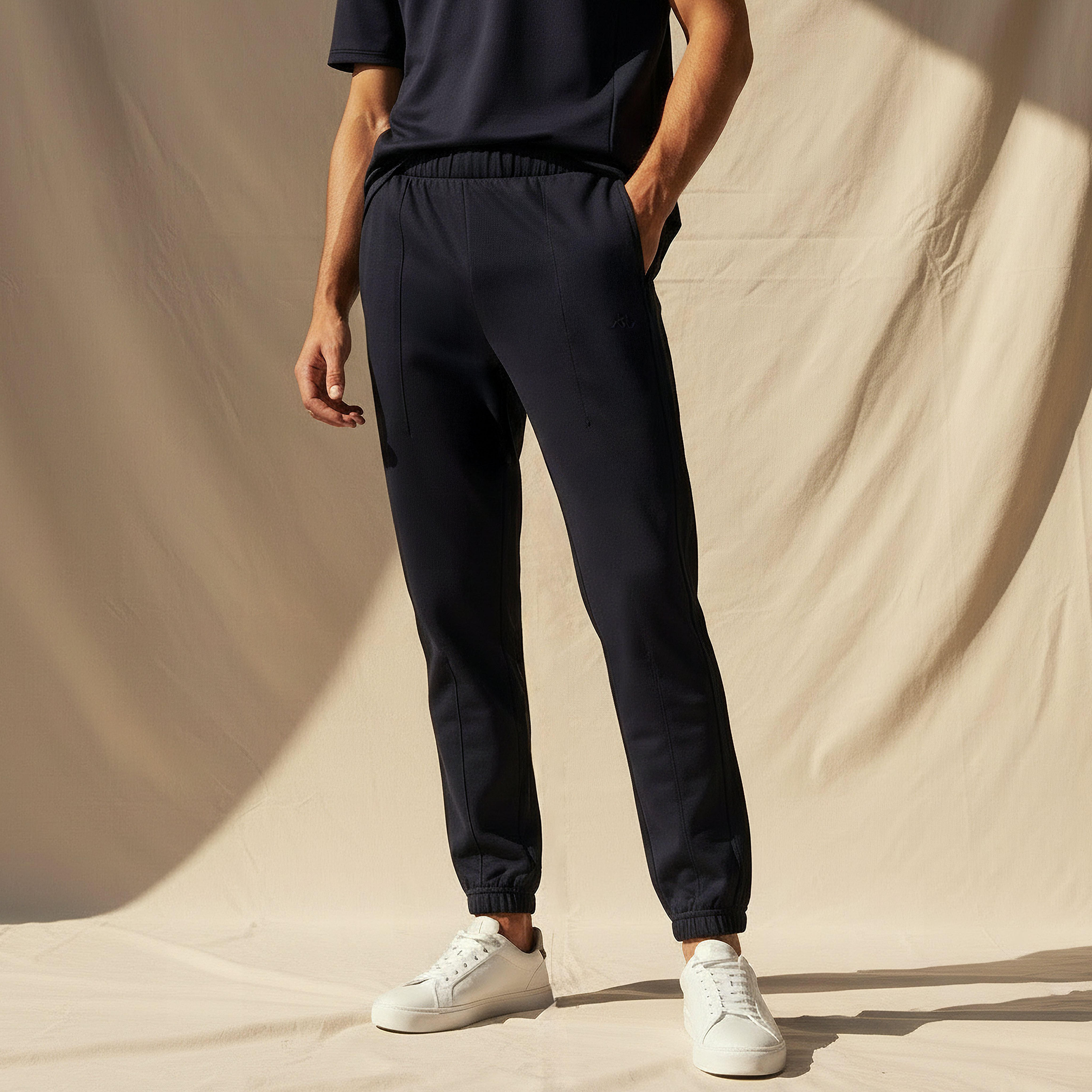بنطلون رياضي بخصر مطاطي للرجال من كابا-men-clothing-sportswearandactivewear-tracksuits-image-4