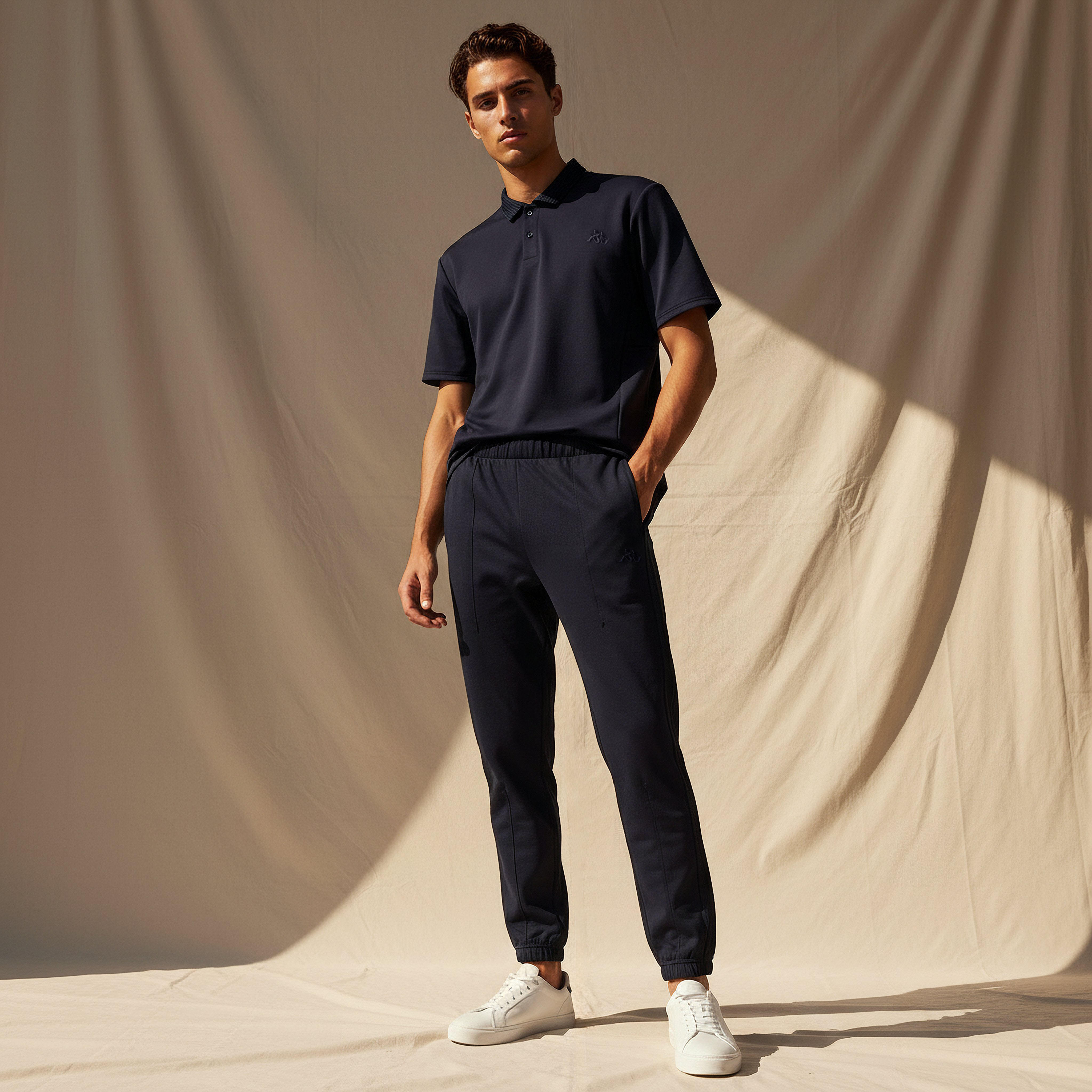 بنطلون رياضي بخصر مطاطي للرجال من كابا-men-clothing-sportswearandactivewear-tracksuits-image-2