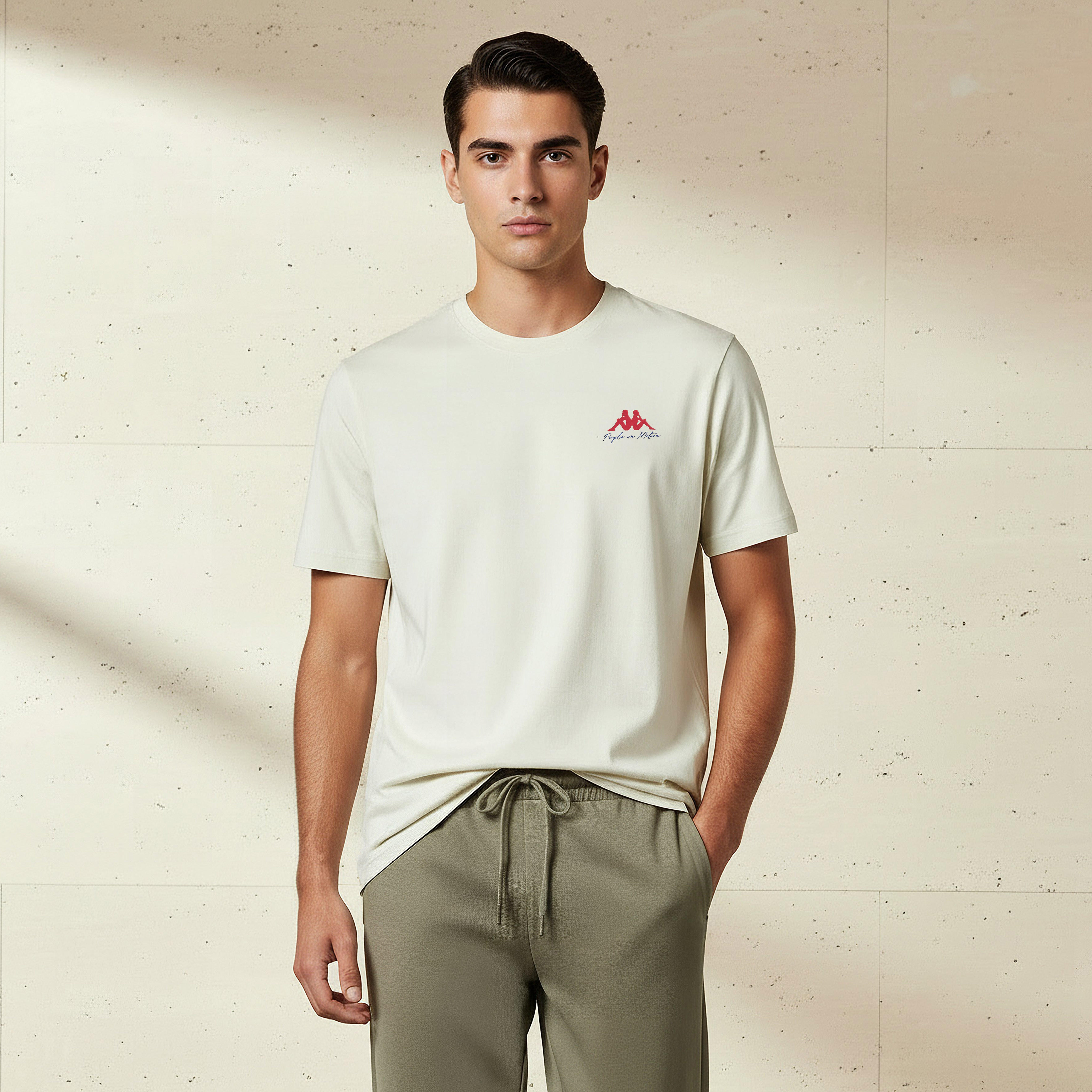 Kappa Men Logo Print T-shirt-men-clothing-sportswearandactivewear-tshirtsandpolos-image-1