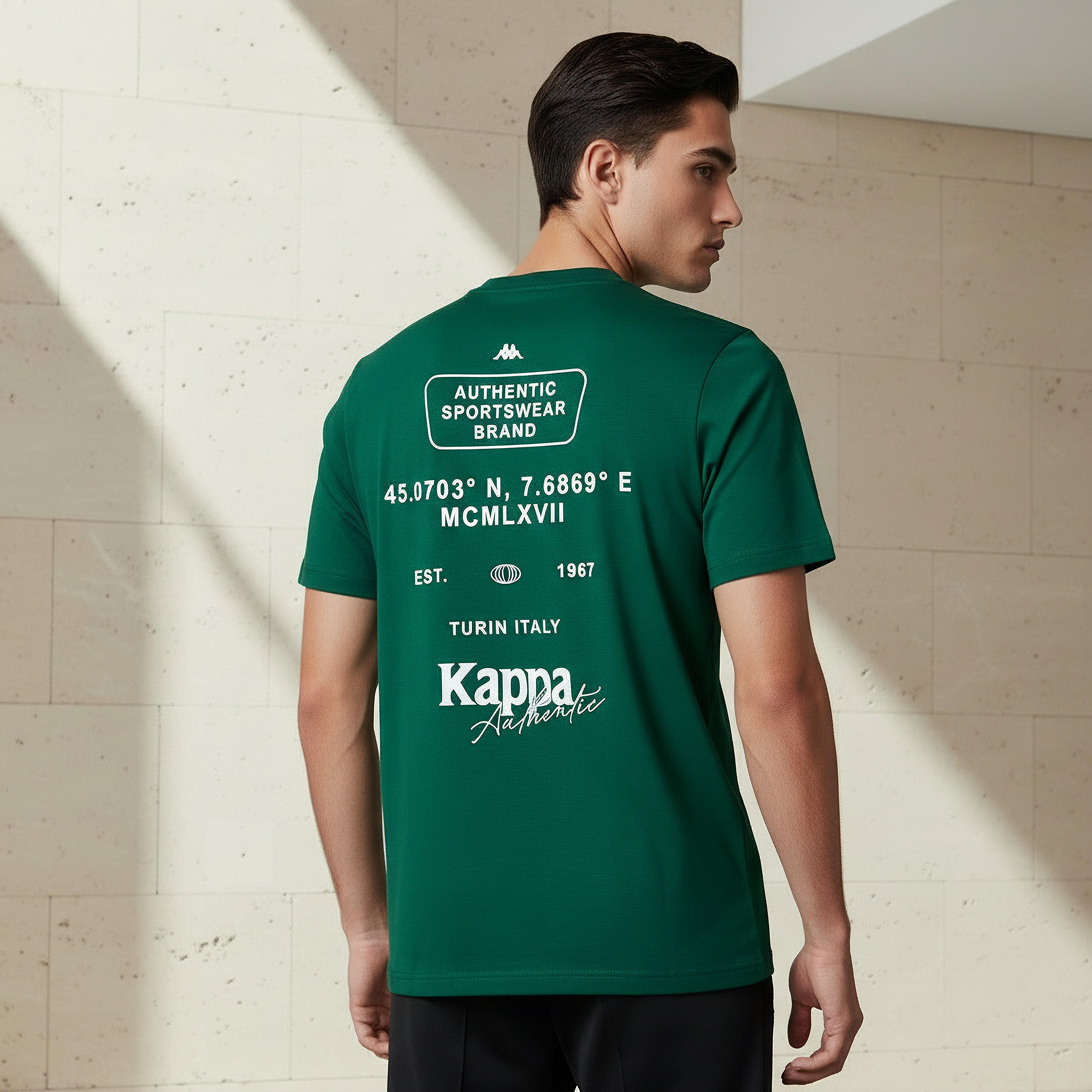 Kappa Men Logo Print T-shirt-men-clothing-sportswearandactivewear-tshirtsandpolos-image-3