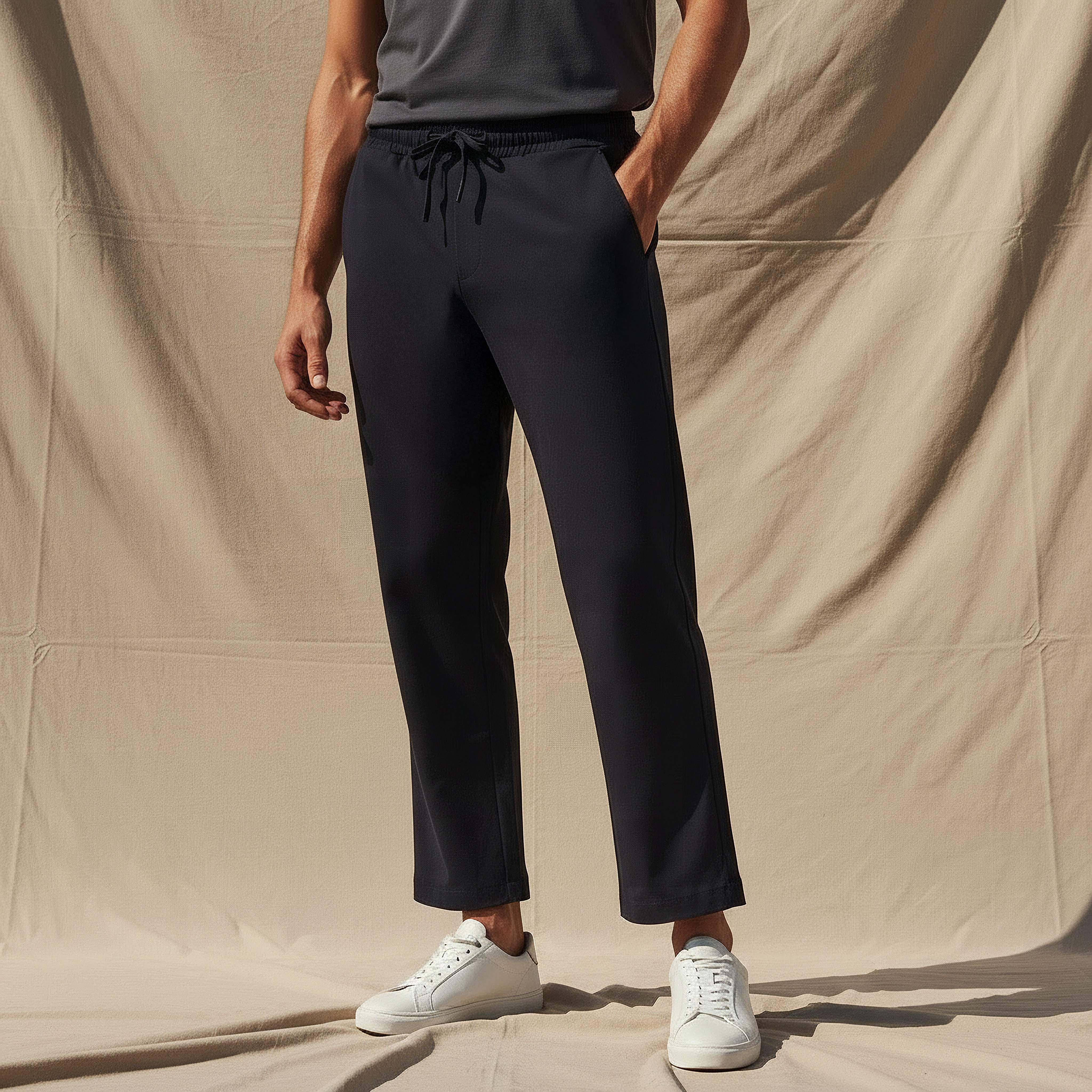 بنطلون رياضي برباط خصر للرجال من لاف بانجولين-men-clothing-sportswearandactivewear-tracksuits-image-1