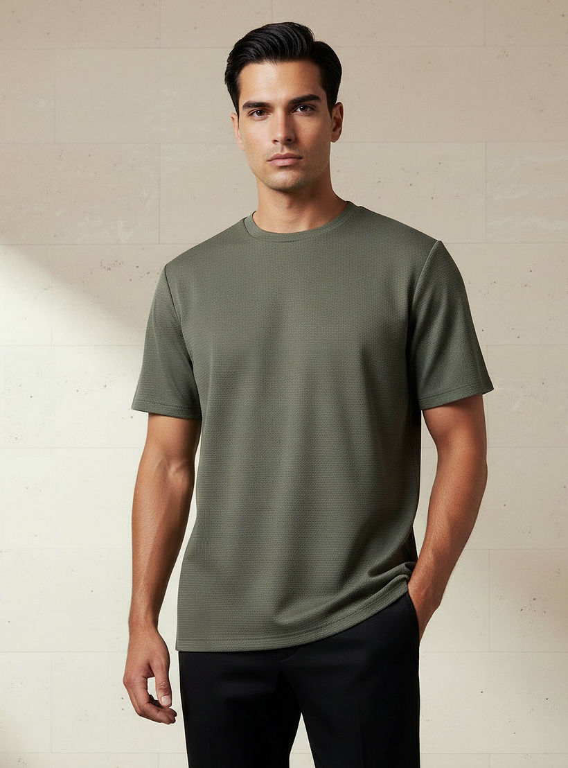 Love Pangolin Men Waffle Textured T-shirt-men-clothing-sportswearandactivewear-tshirtsandpolos-image-1