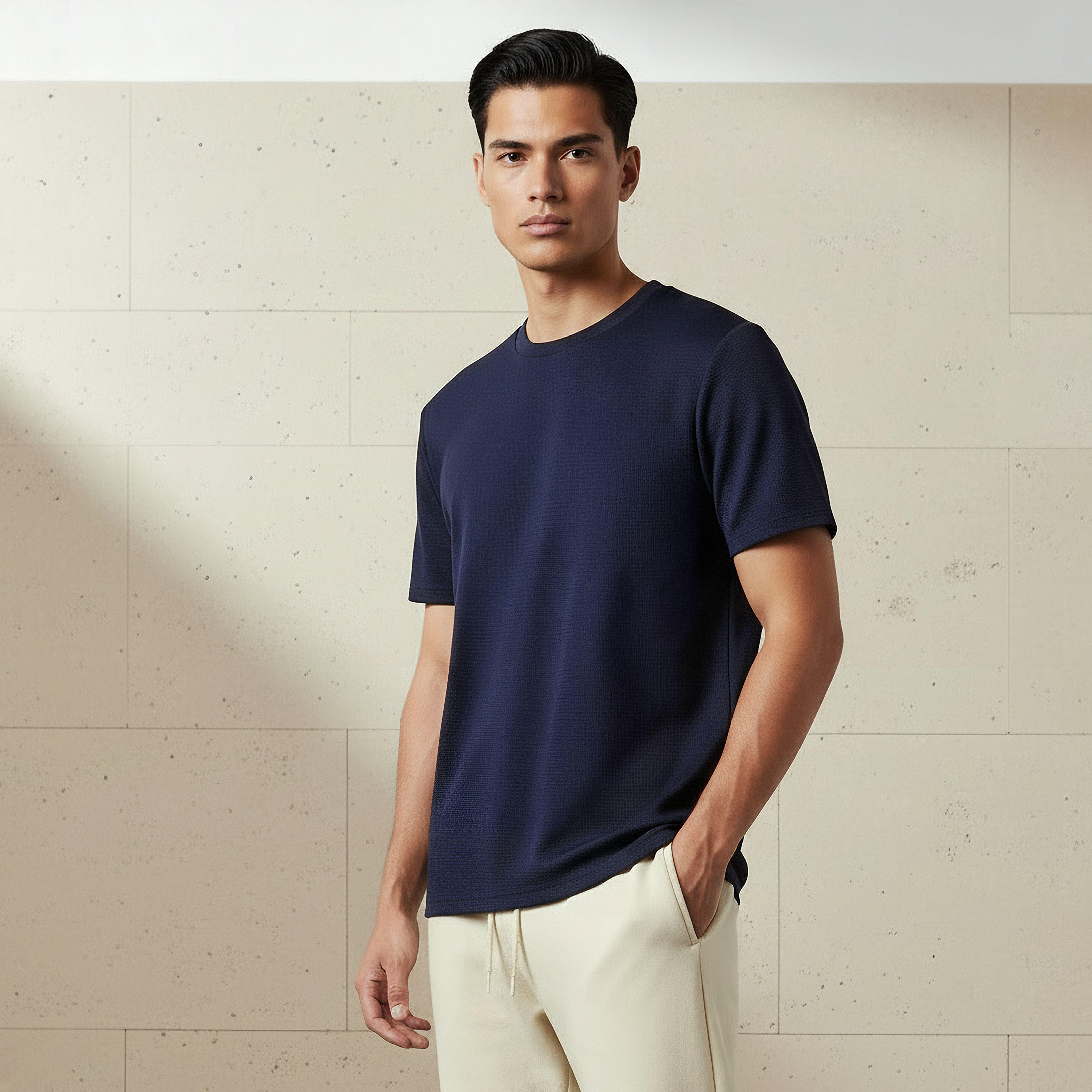 Love Pangolin Men Waffle Textured T-shirt-men-clothing-sportswearandactivewear-tshirtsandpolos-image-1