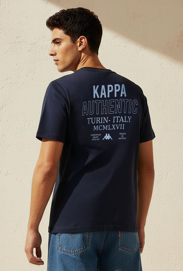 Kappa Men Slogan Print T-shirt-men-clothing-sportswearandactivewear-image-1