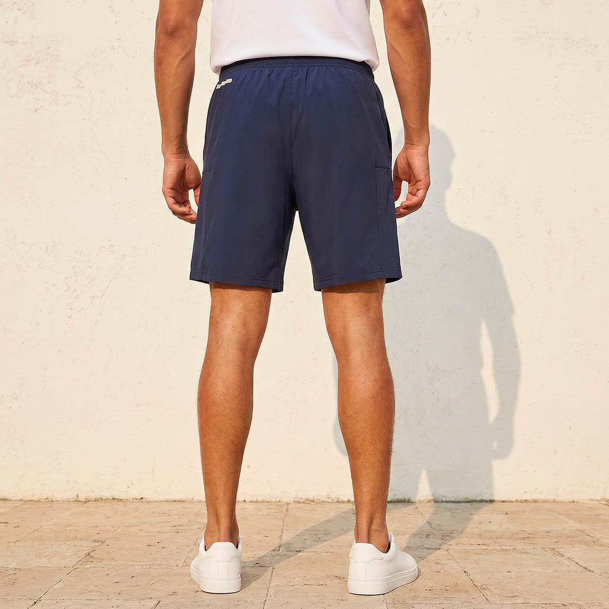 شورت رياضي للرجال بأجزاء شبكية من كابا-men-clothing-bottoms-shorts-image-1