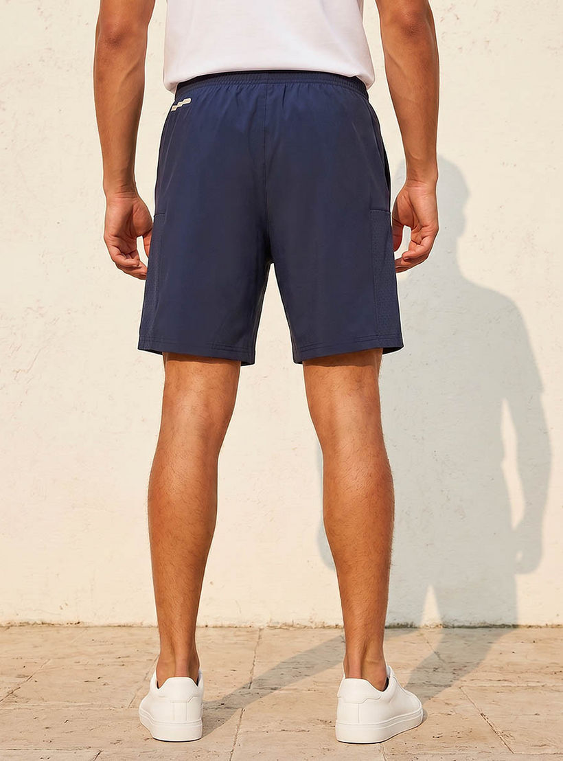 شورت رياضي للرجال بأجزاء شبكية من كابا-men-clothing-bottoms-shorts-image-4