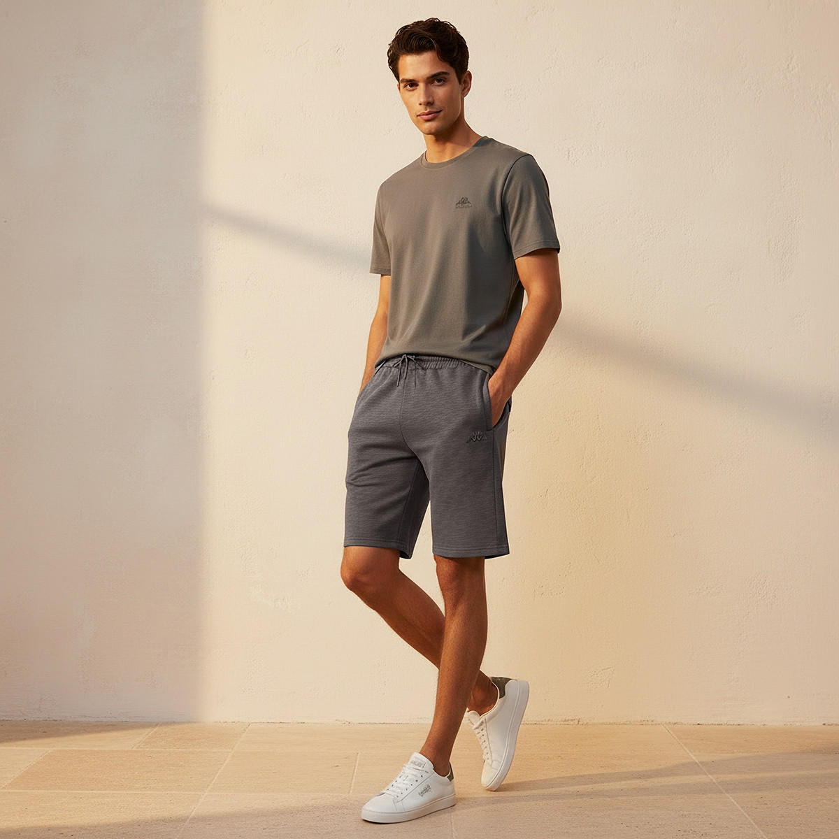 Kappa Men Logo Embroidered Shorts-men-clothing-bottoms-shorts-image-3
