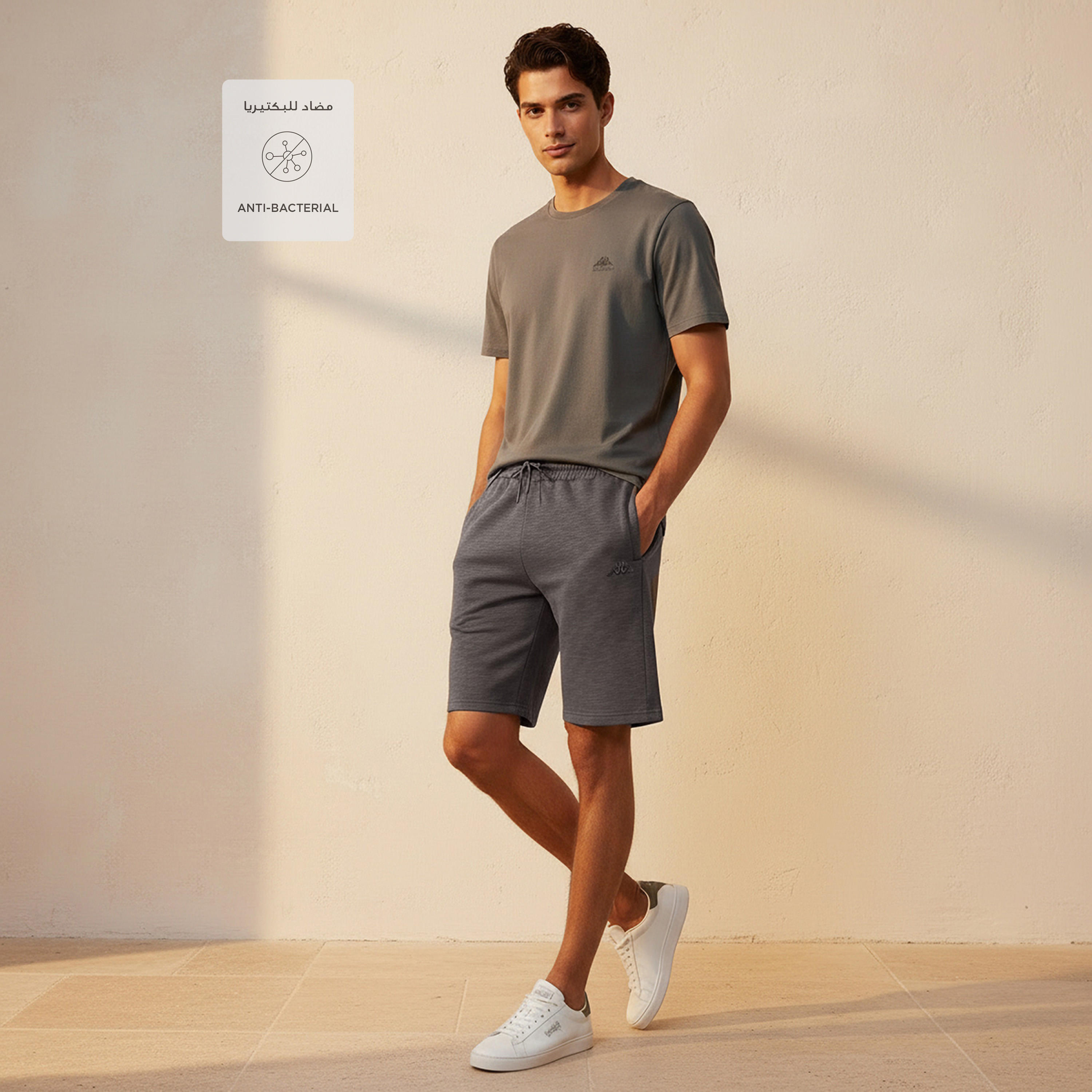 Kappa Men Logo Embroidered Shorts-men-clothing-bottoms-shorts-image-3