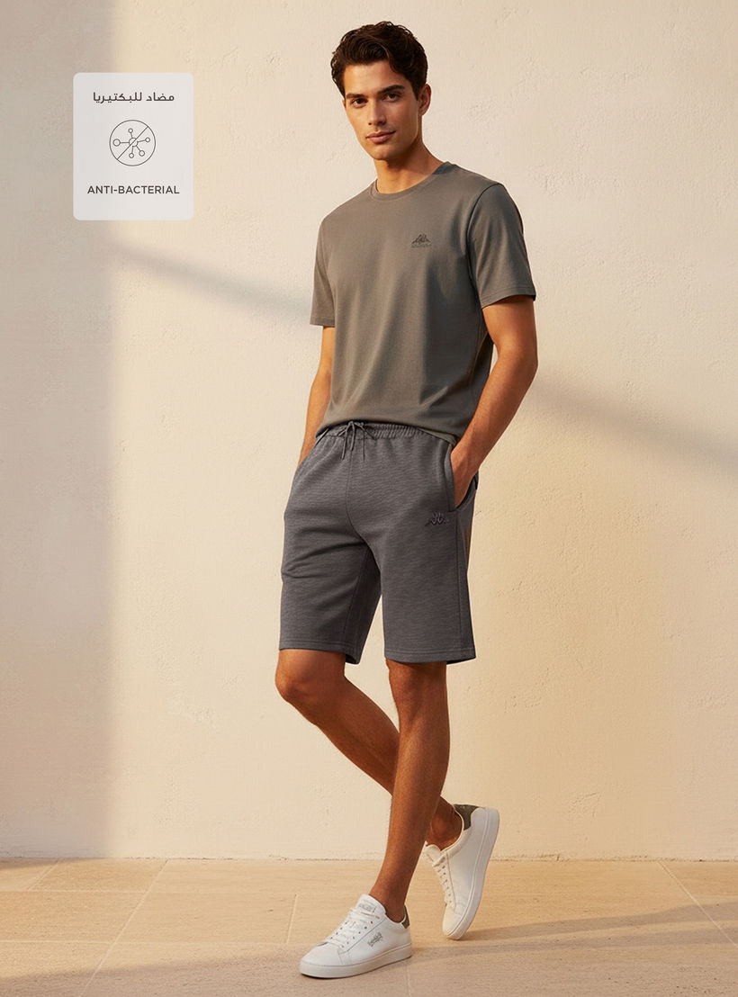 Kappa Men Logo Embroidered Shorts-men-clothing-bottoms-shorts-image-3