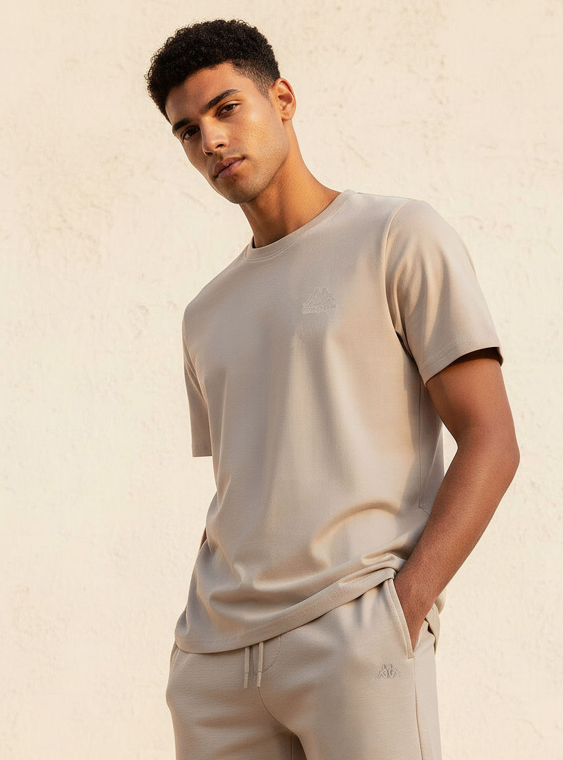 Kappa Men Logo Print T-shirt-men-clothing-sportswearandactivewear-tshirtsandpolos-image-1