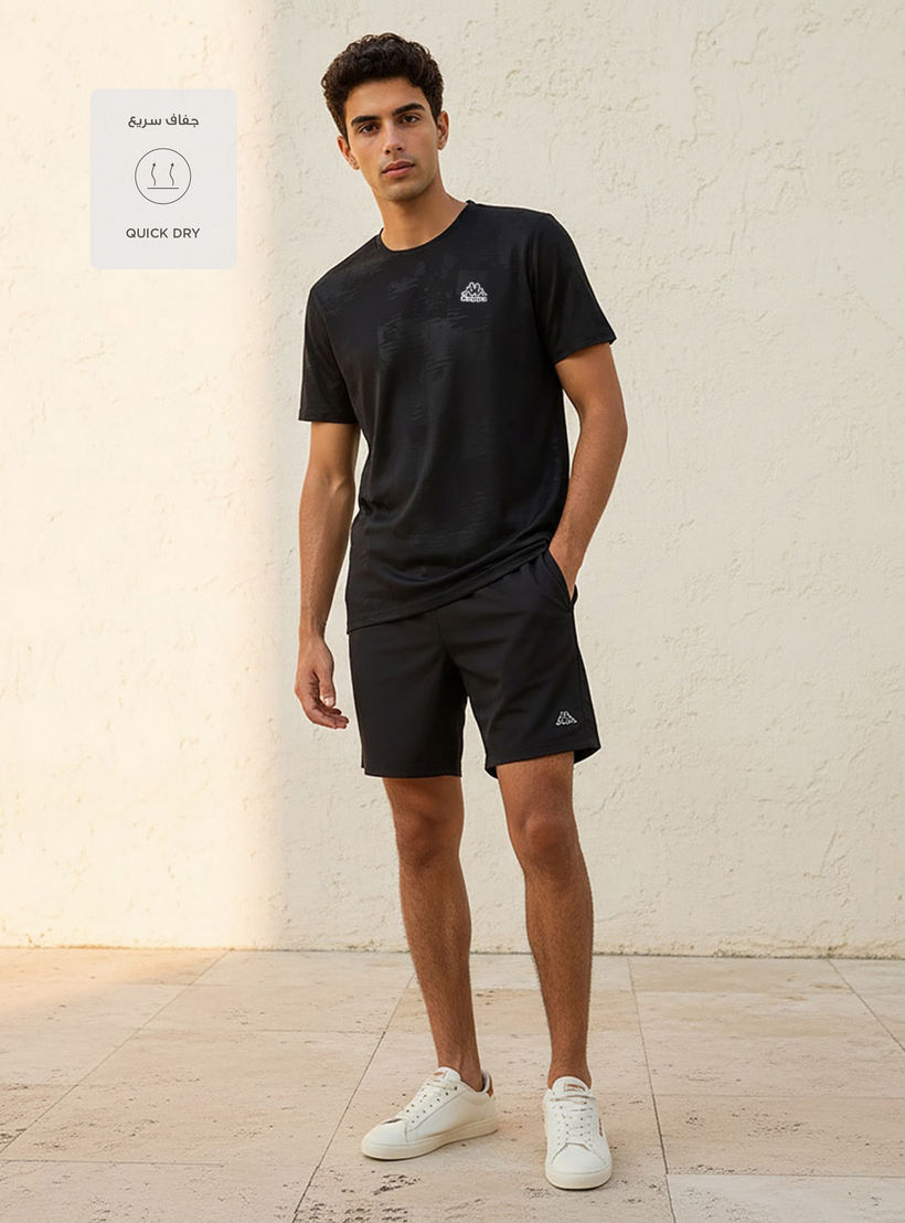 Kappa Men Performance Textured T-shirt-men-clothing-sportswearandactivewear-tshirtsandpolos-image-3