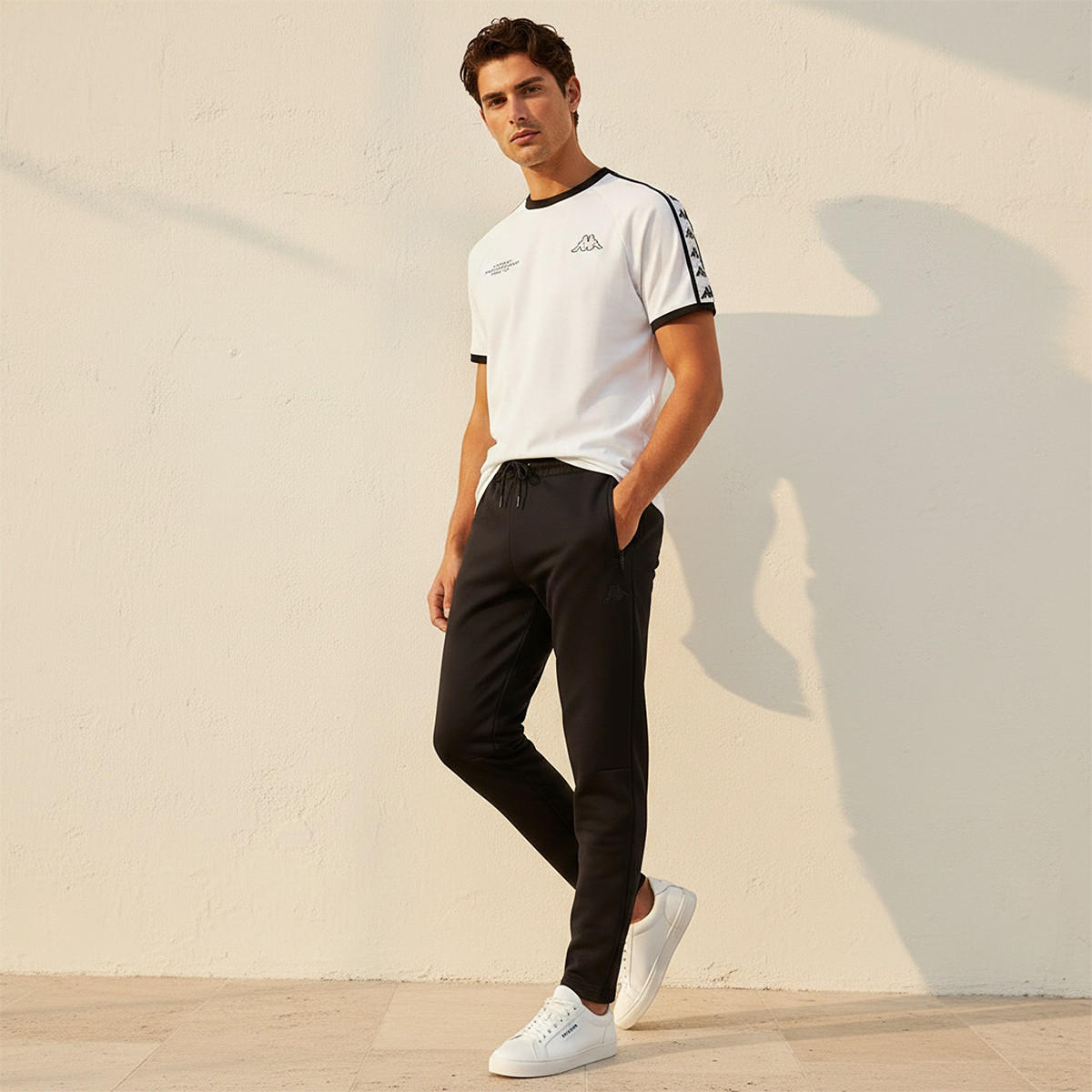 Kappa Men Drawstring Waist Track Pants-men-clothing-sportswearandactivewear-bottoms-joggers-image-3