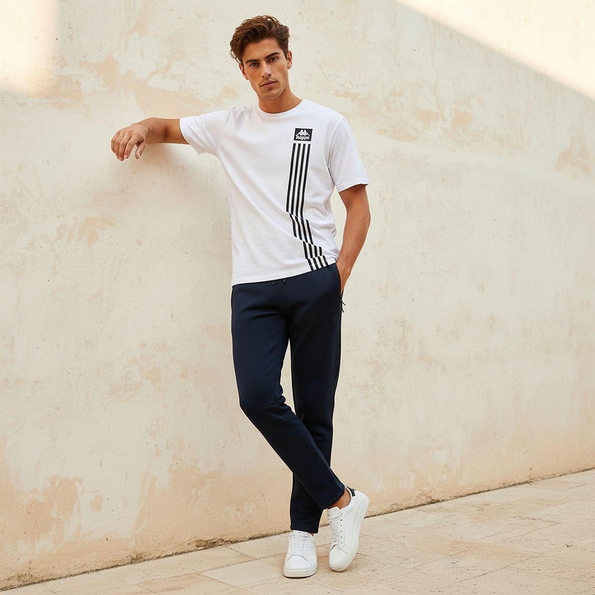 Kappa Men Drawstring Waist Track Pants-men-clothing-sportswearandactivewear-bottoms-joggers-image-3