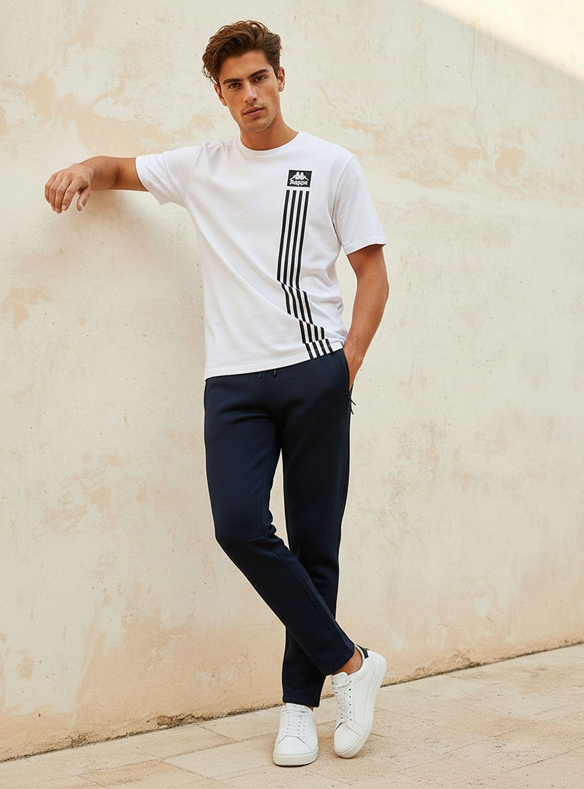 Kappa Men Drawstring Waist Track Pants-men-clothing-sportswearandactivewear-bottoms-joggers-image-3