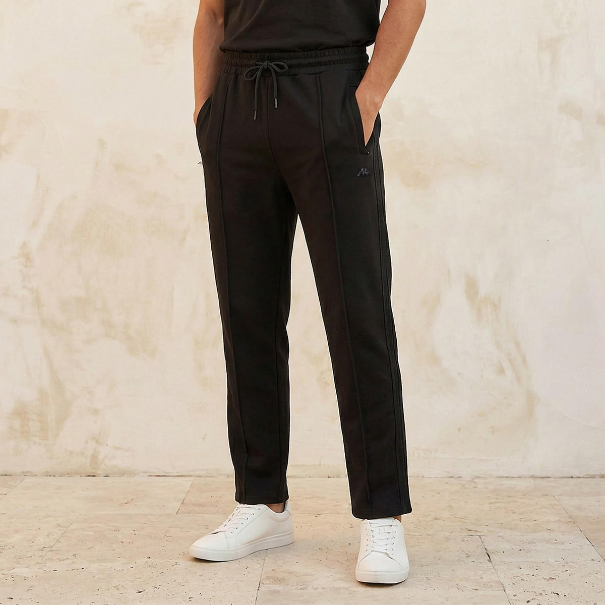 Kappa Drawstring Waist Track Pants-men-clothing-sportswearandactivewear-bottoms-joggers-image-1