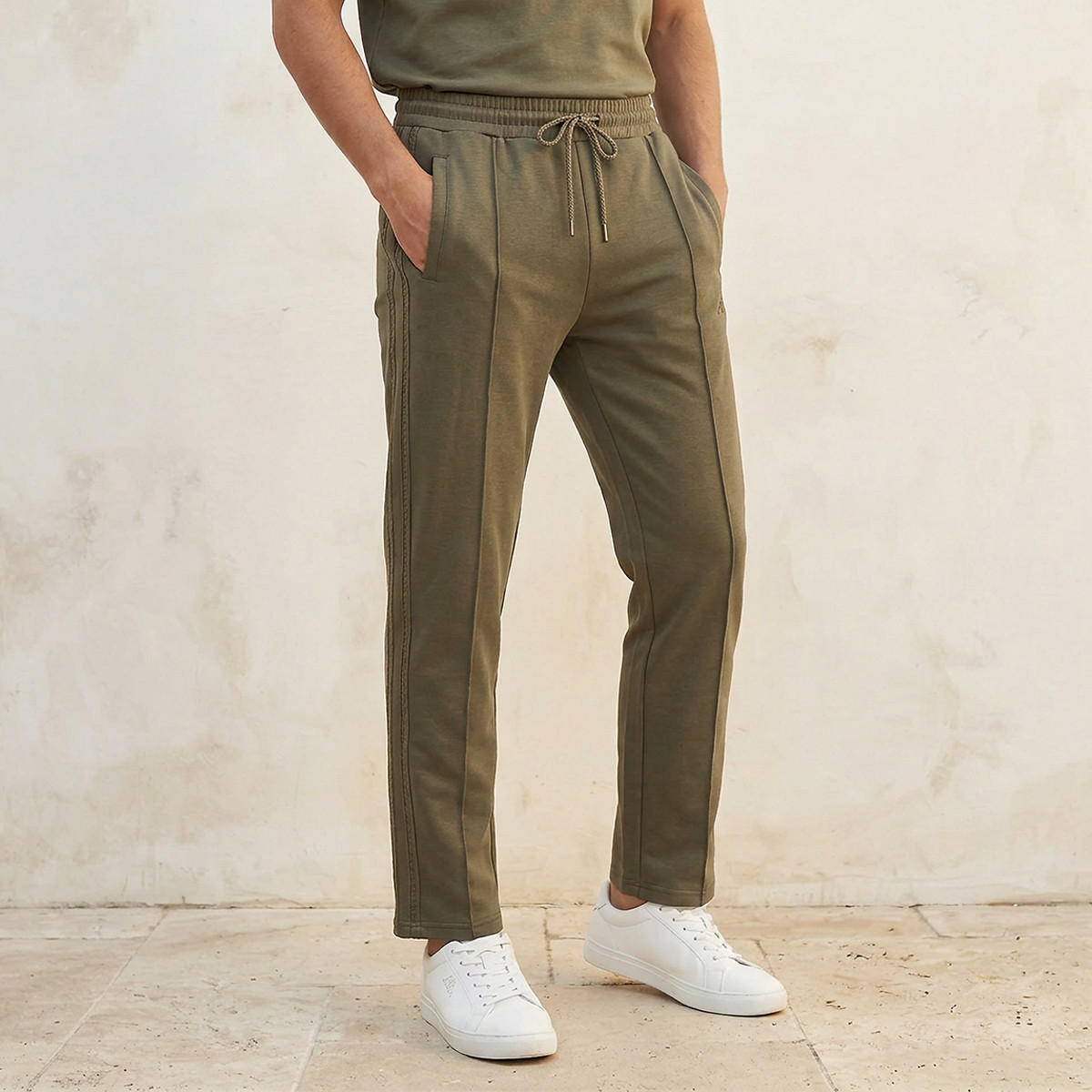 Kappa Drawstring Waist Track Pants-men-clothing-sportswearandactivewear-bottoms-joggers-image-1