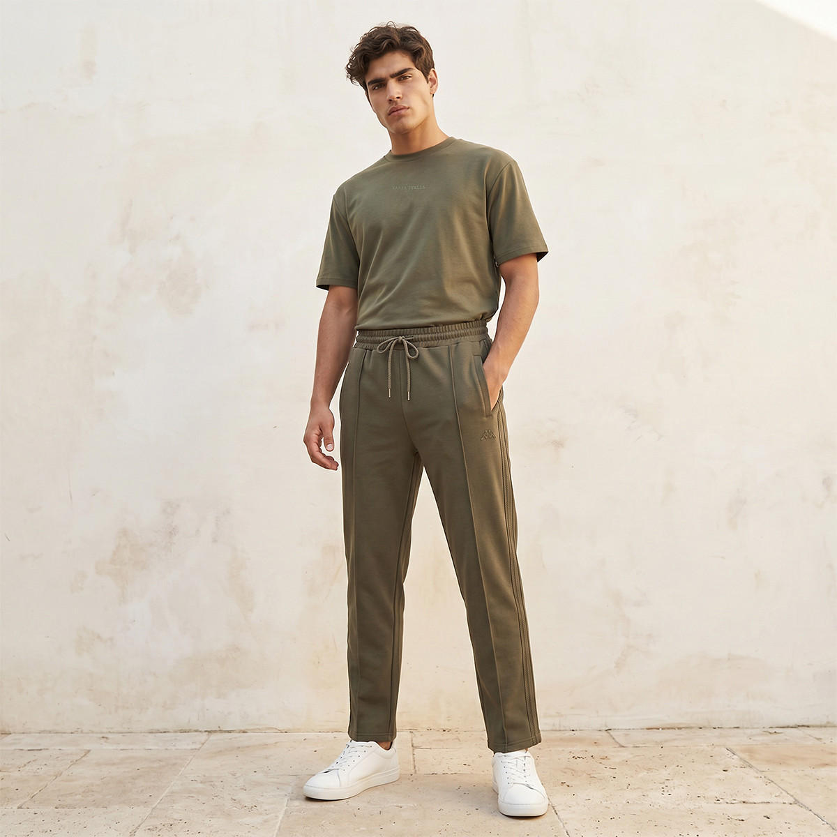 Kappa Drawstring Waist Track Pants-men-clothing-sportswearandactivewear-bottoms-joggers-image-3